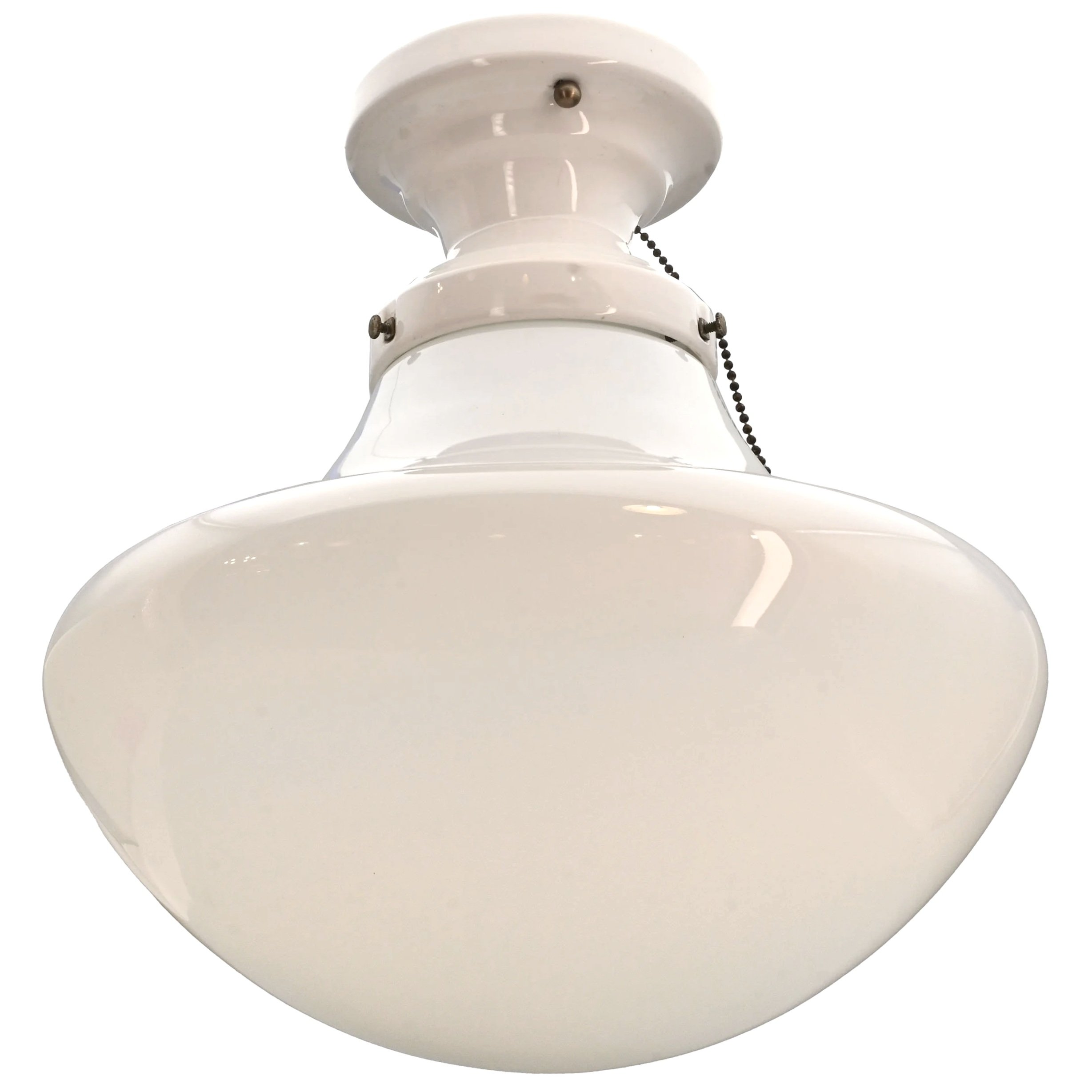 27499+mushroom+schoolhouse+shade+on+porcelain+flush+with+pull+chain+2.jpg