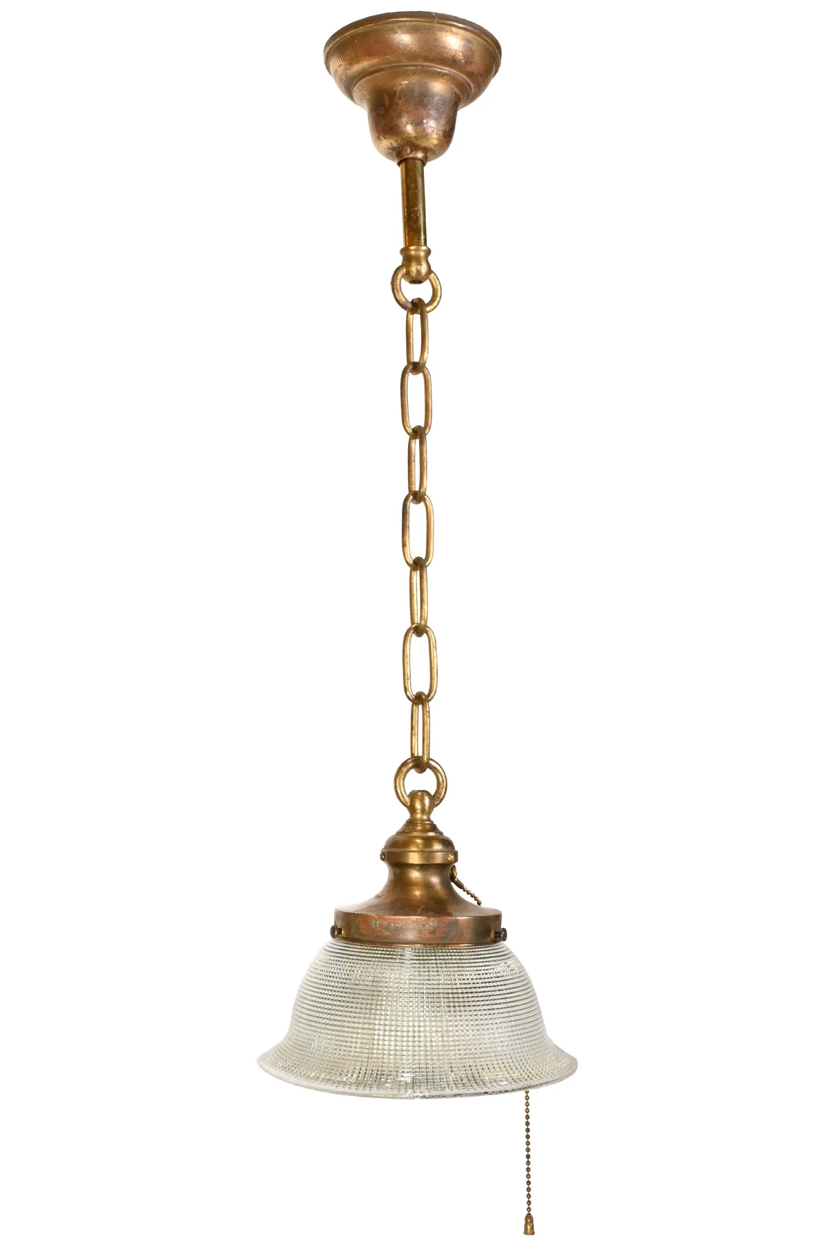 27157 patinated brass pendant with prismatic shade 1.jpg