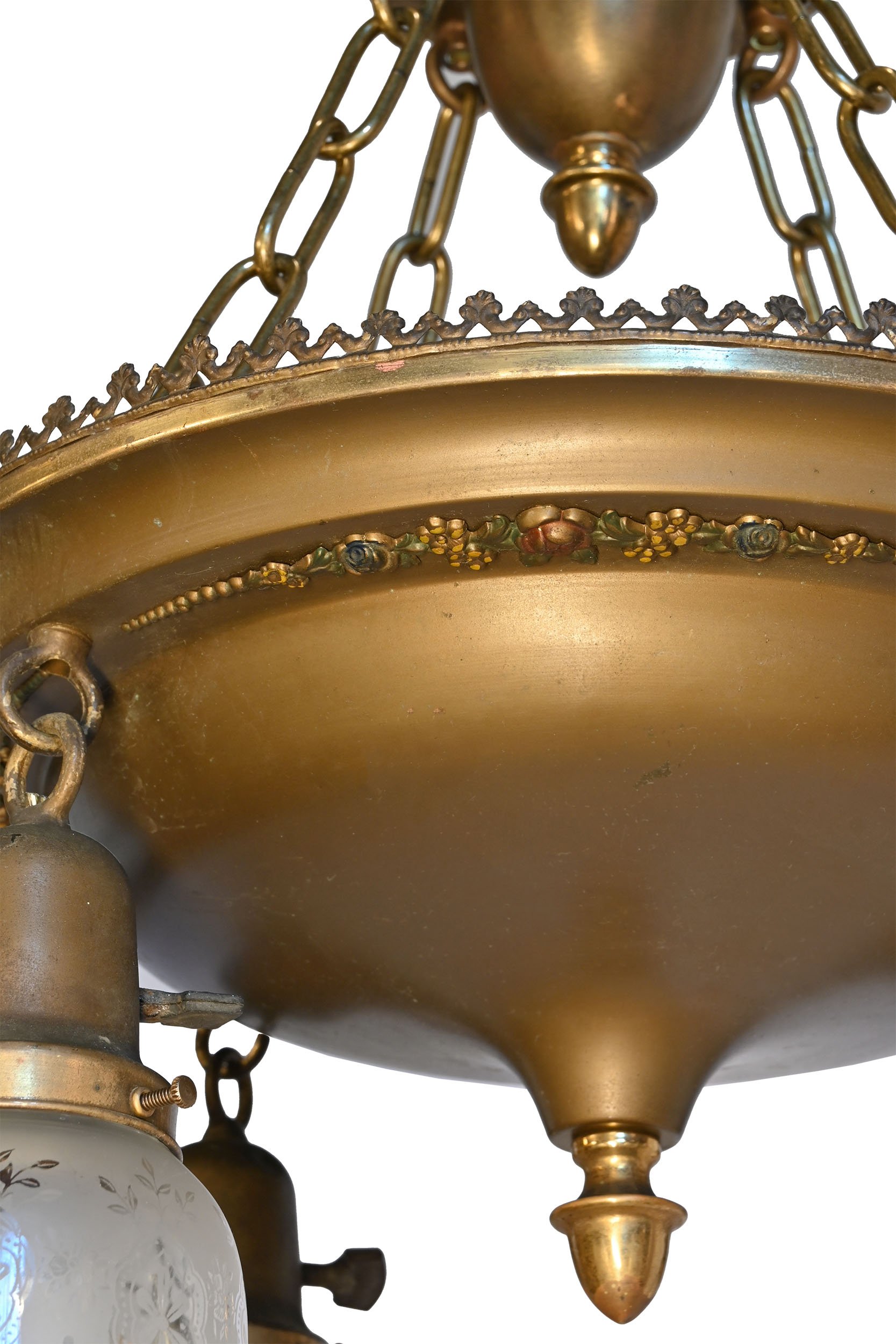 27515 brass four shade pan fixture with garland detail 3.jpg