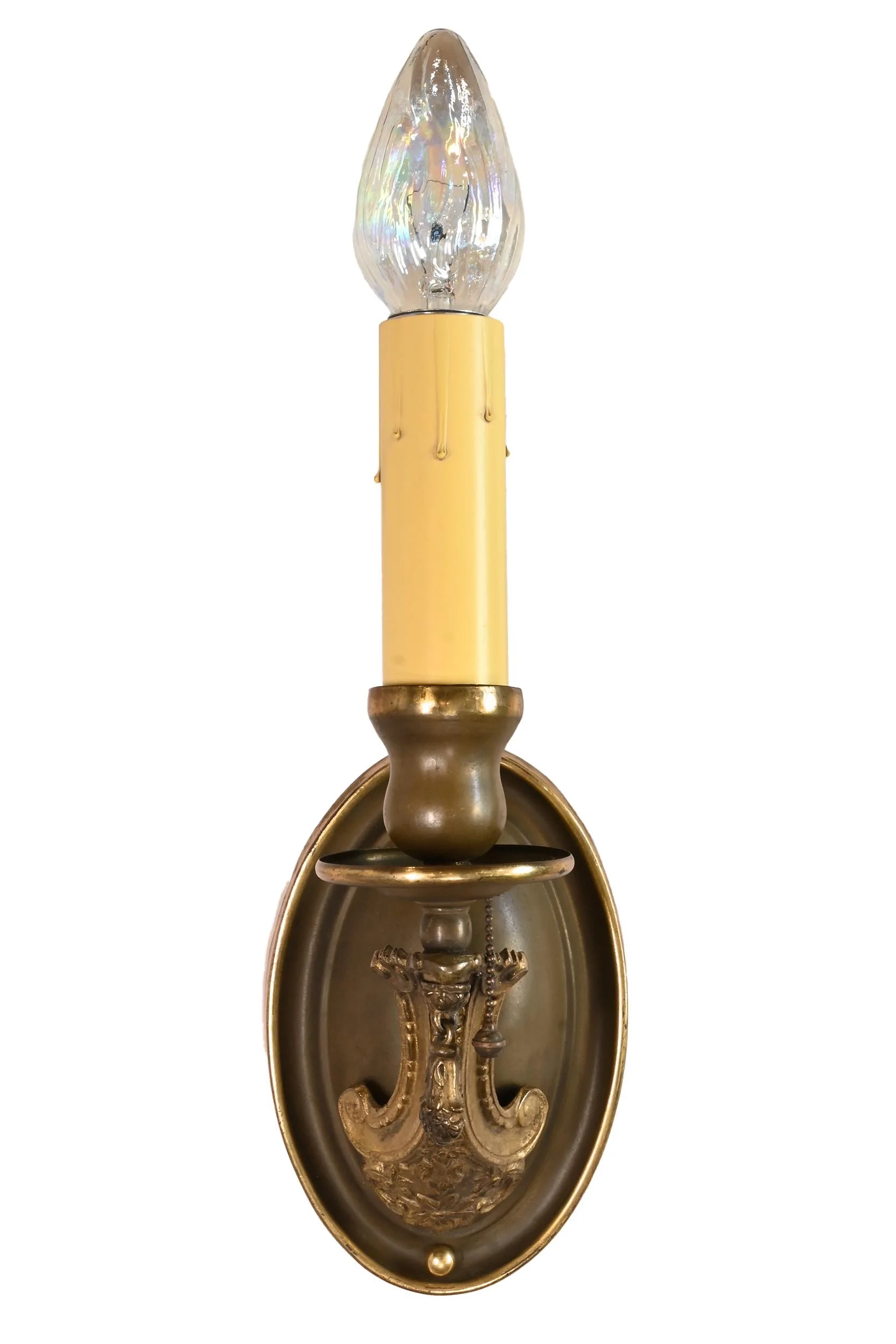 27717 single arm oval 2 tone brass sconces 2.jpg