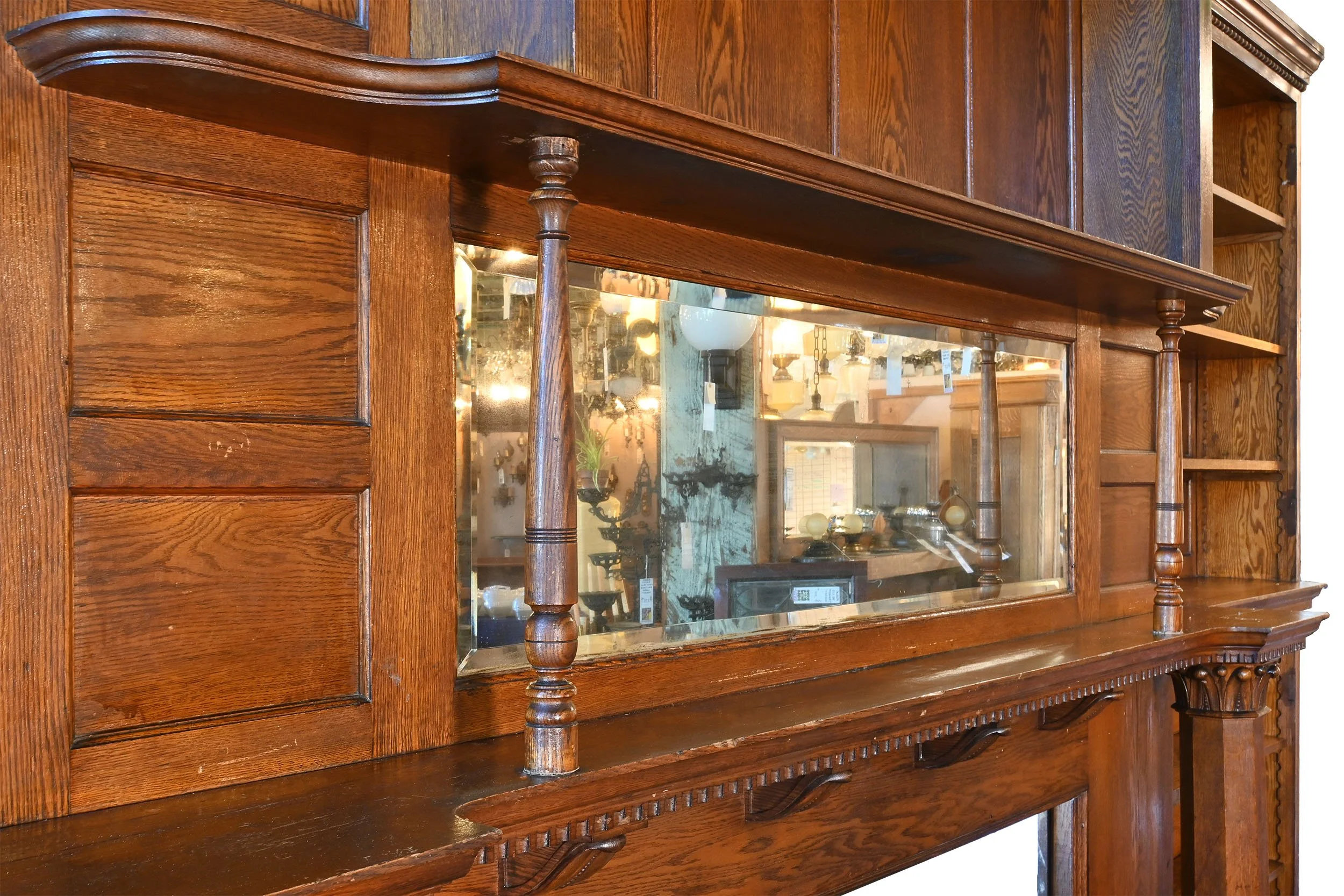 27075 victorian oak mantel with full wall flanking bookcases 3.jpg