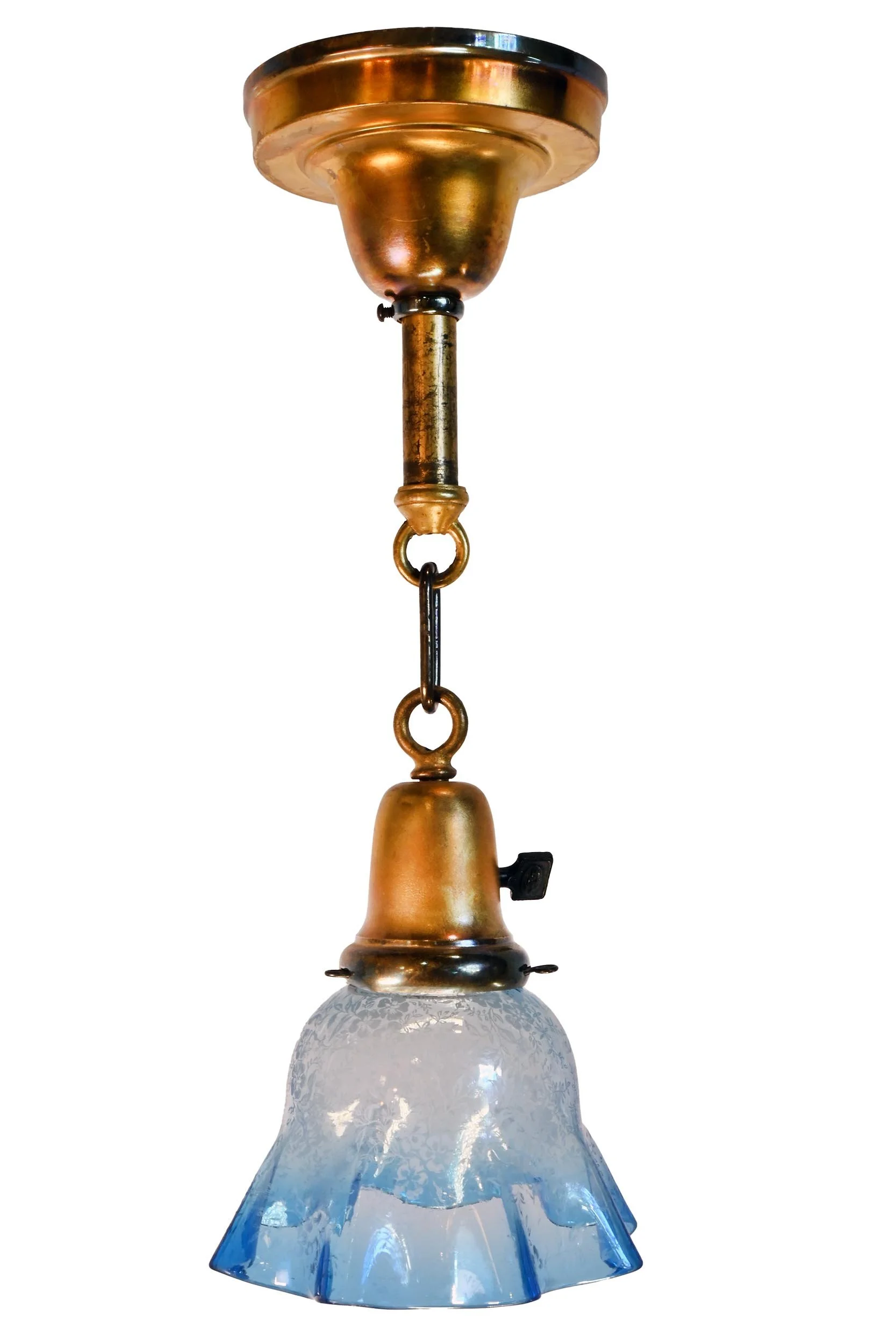 27923 brass pendant with blue ombre shade 2.jpg