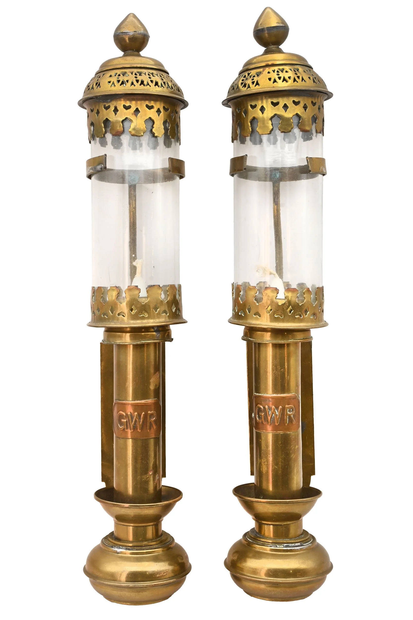27103 GWR brass candlestick train car pullman sconce pair with glass 1.jpg