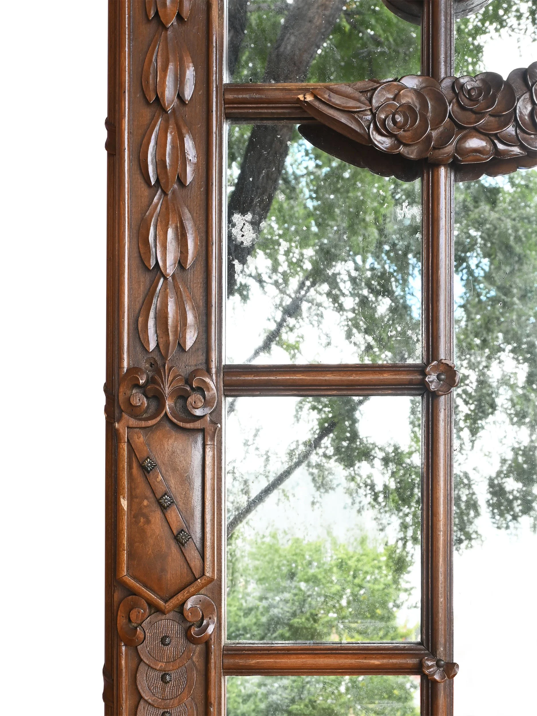 27671 intricate carved mahogany pier mirror 5.jpg