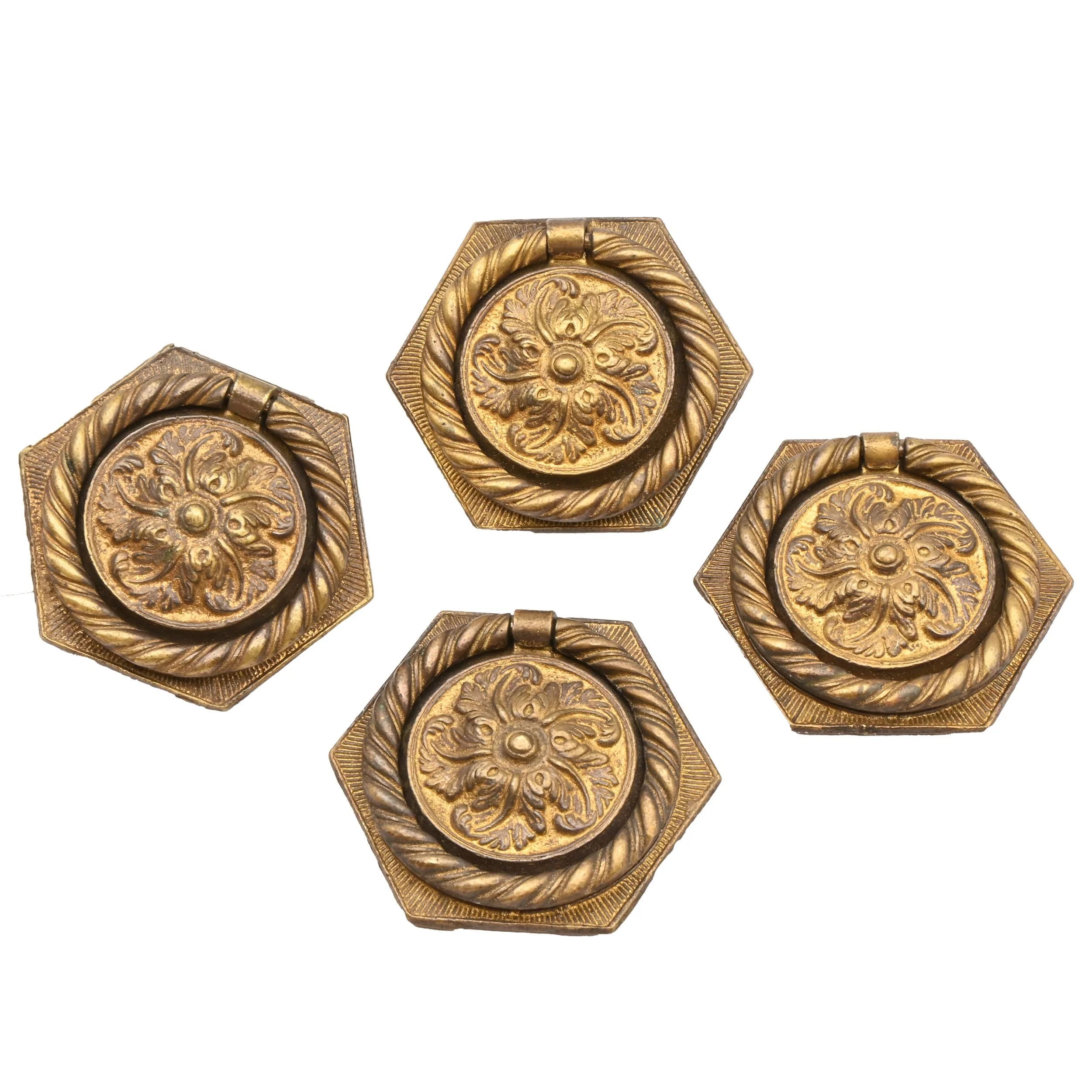 27812 rosette center brass ring pull set 2.jpg