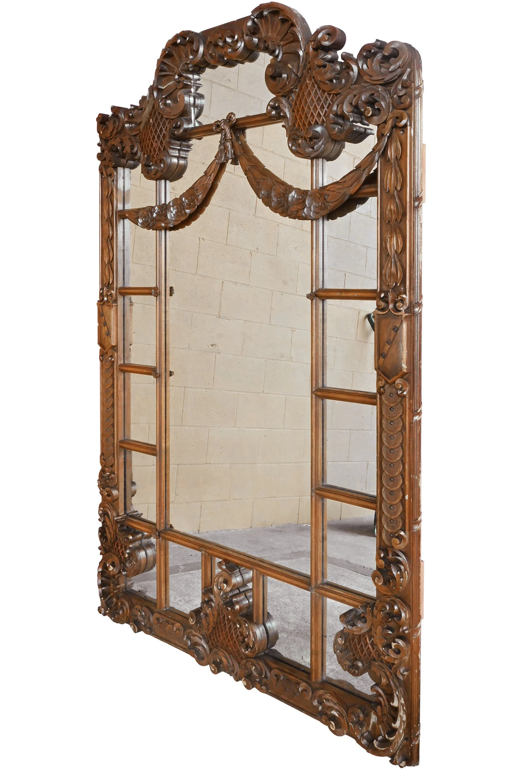 27671 intricate carved mahogany pier mirror 2.jpg