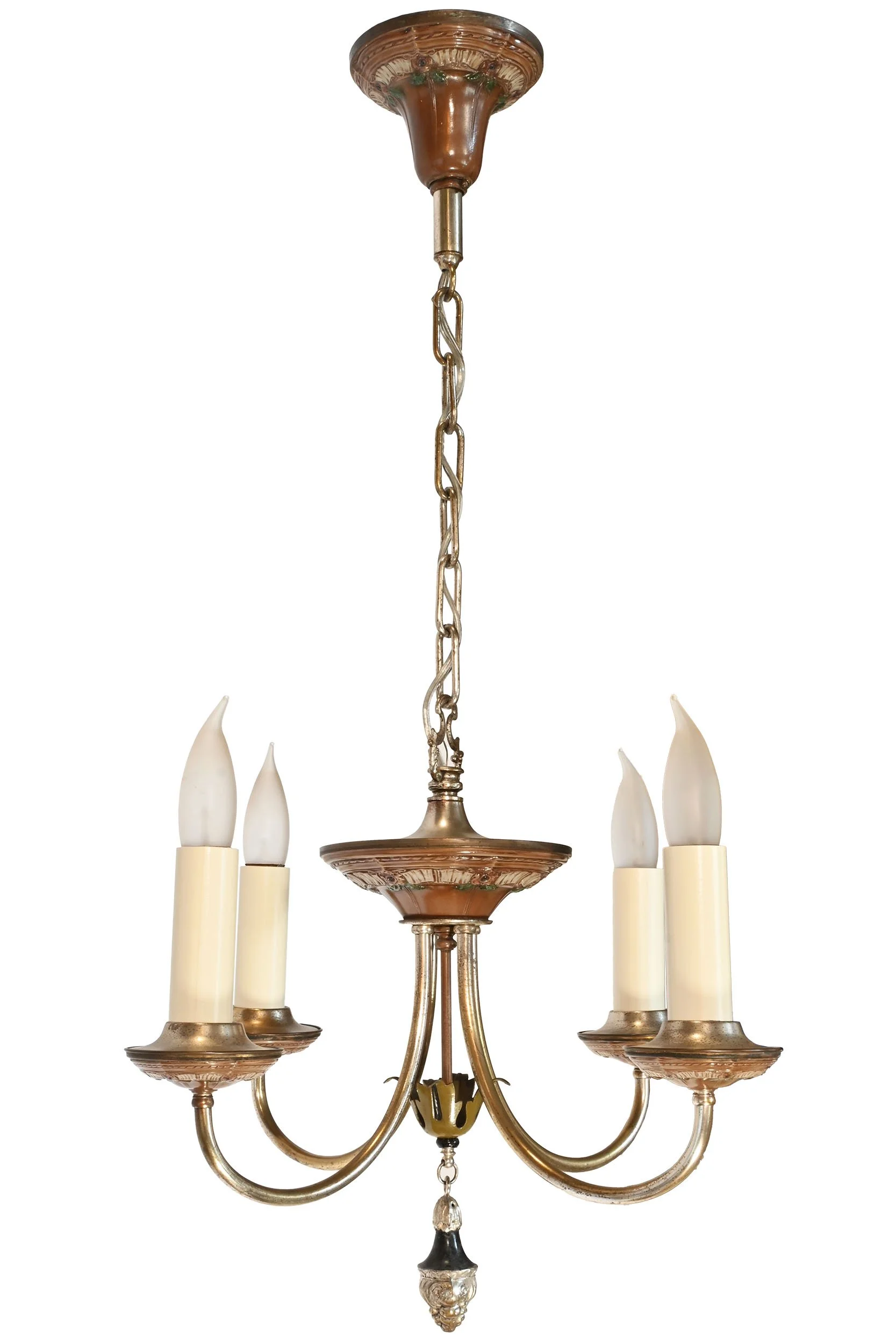 27251 silver polychrome four candle chandelier 2.jpg