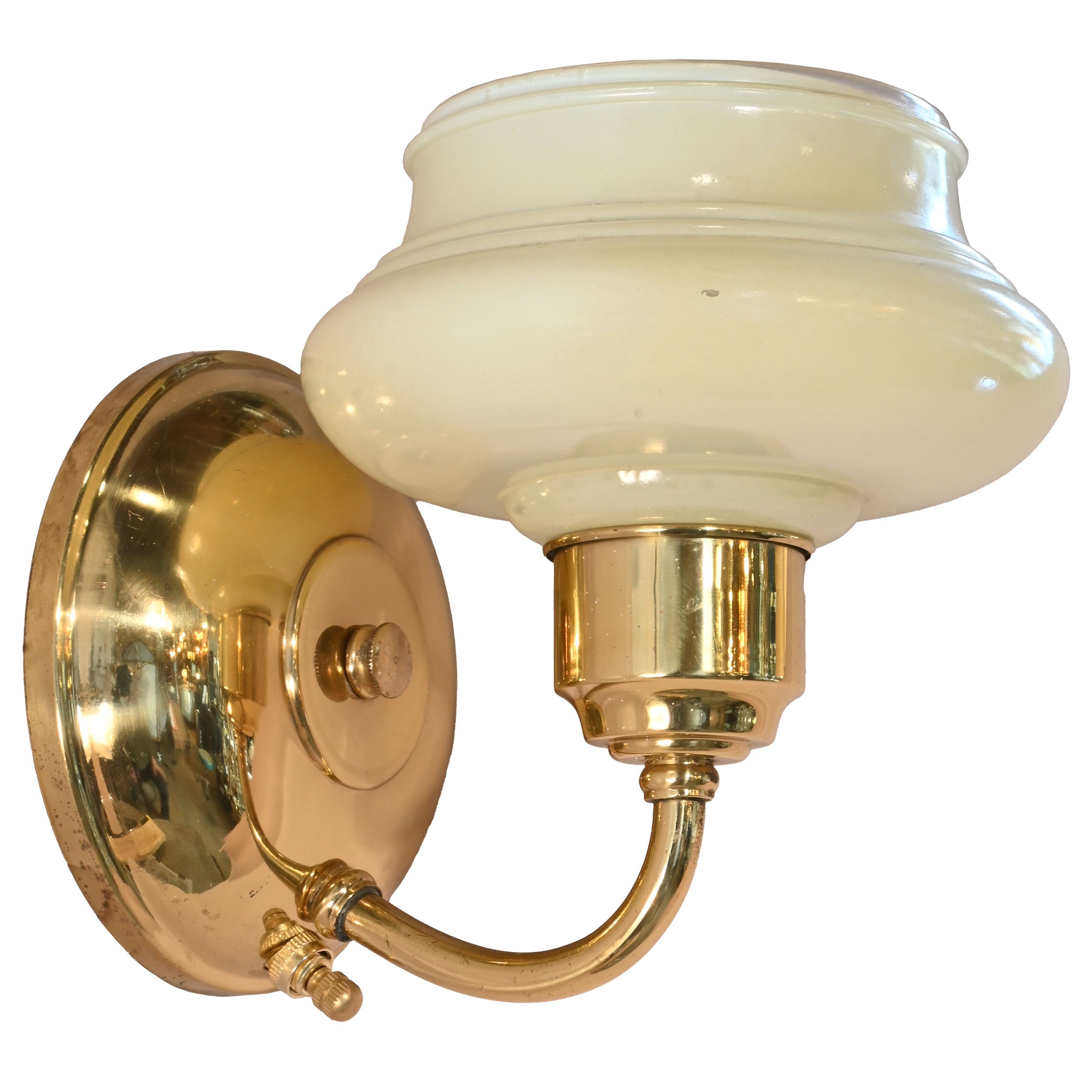 27394 brass and custard shade sconce pair 3.jpg