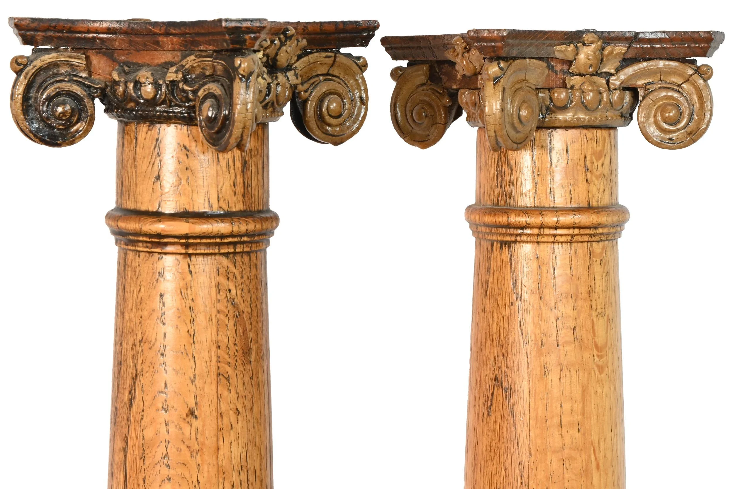 25261 pair petite oak columns with caps 3.jpg