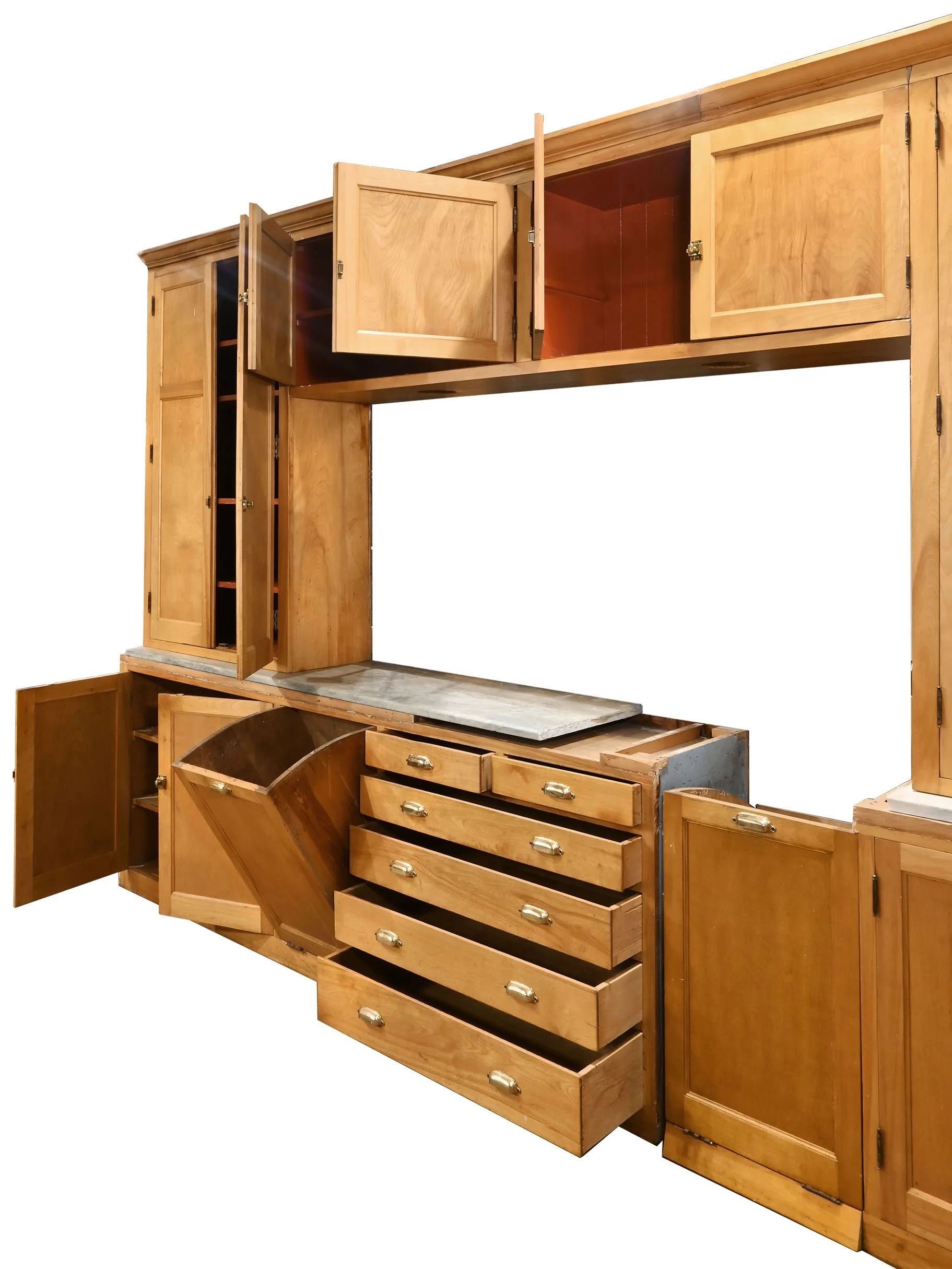 27714 12 foot birch kitchen cabinet full wall unit 3.jpg