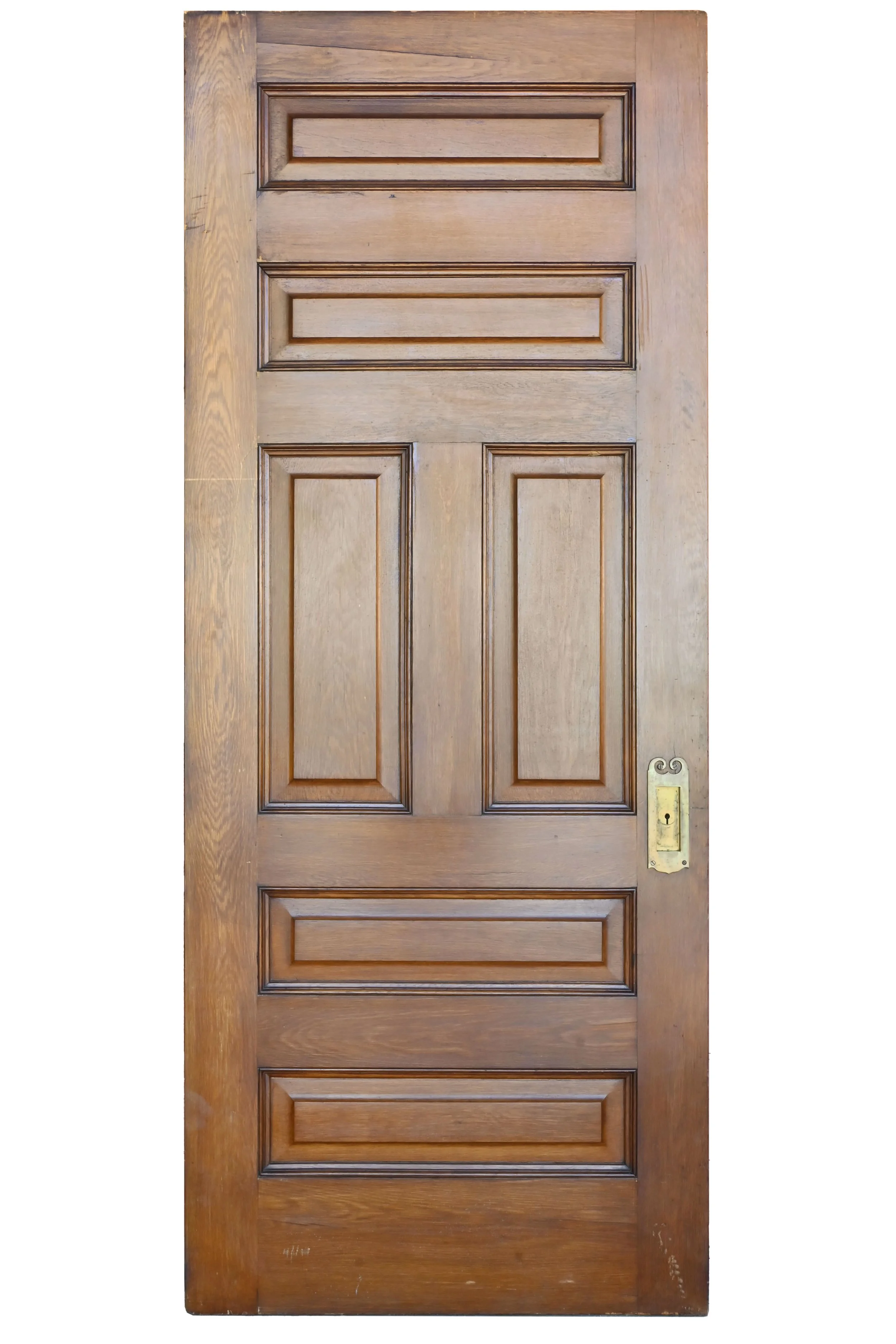 27906 single oak pocket door with brass pulls 1.jpg
