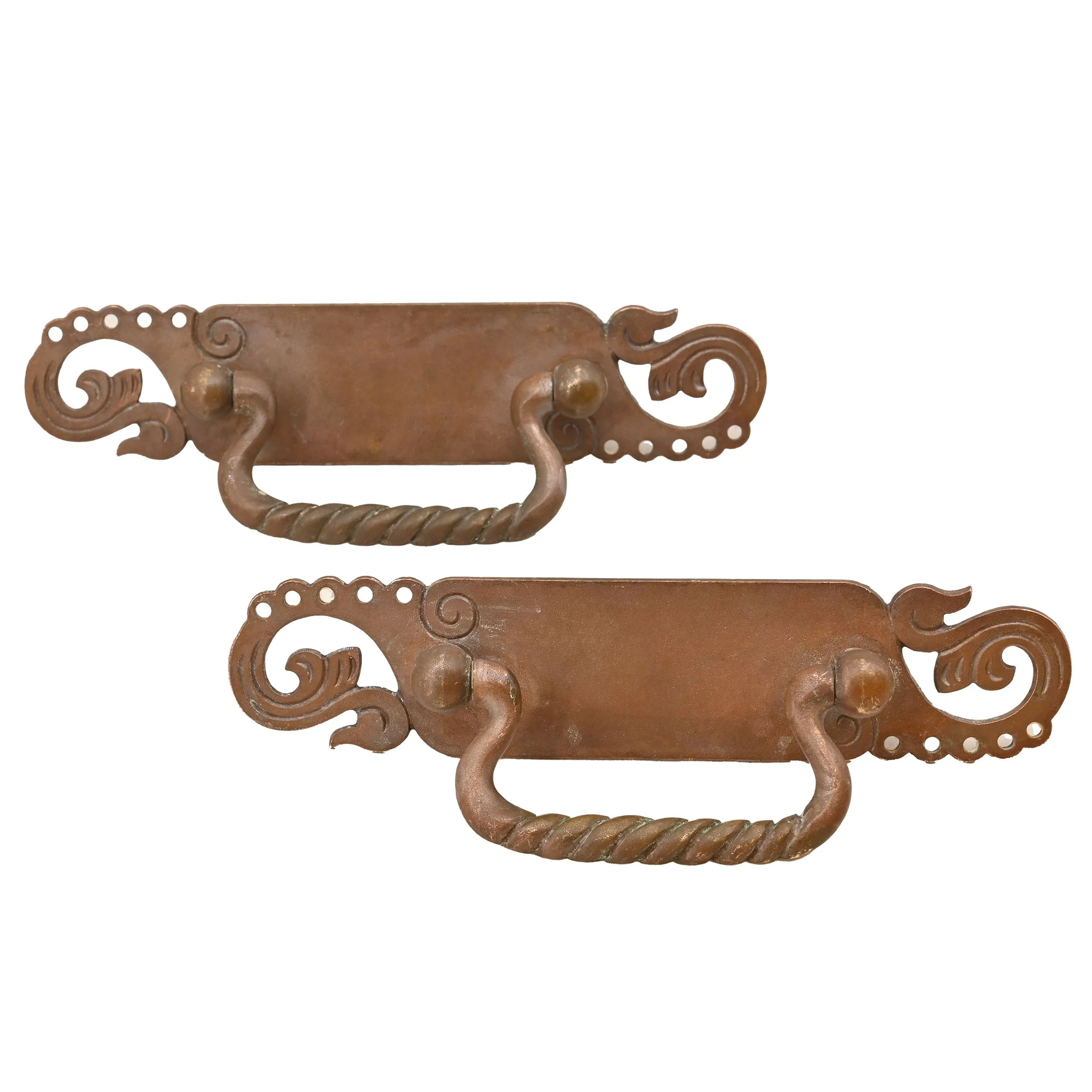 27306 brass aesthetic movement drawer pull pair 3.jpg