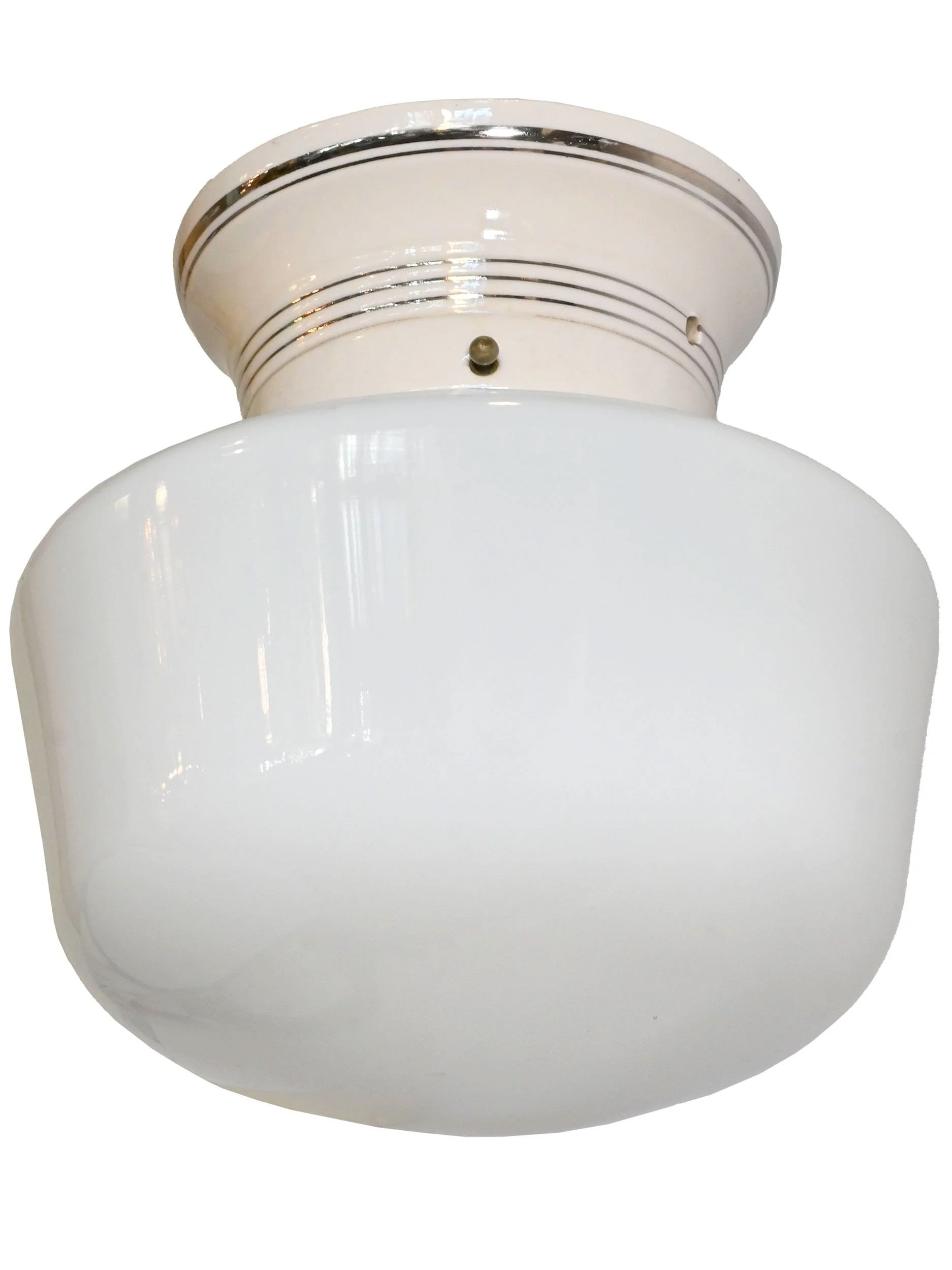 28022+deco+silver+striped+porcelain+flush+mount+with+milk+glass+schoolhouse+shade+2.jpg
