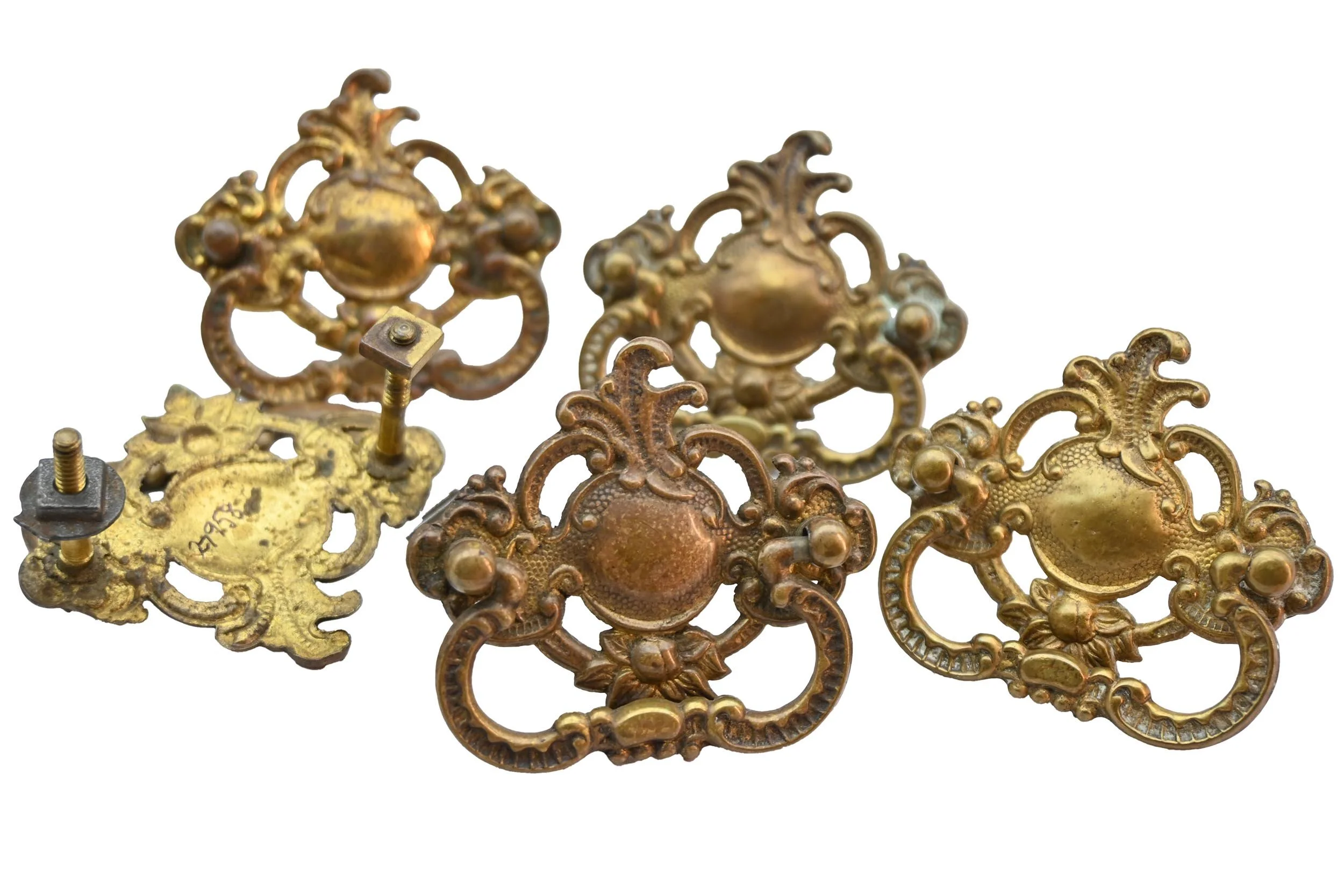 27958 cast brass rococo set of 5 pulls 2.jpg