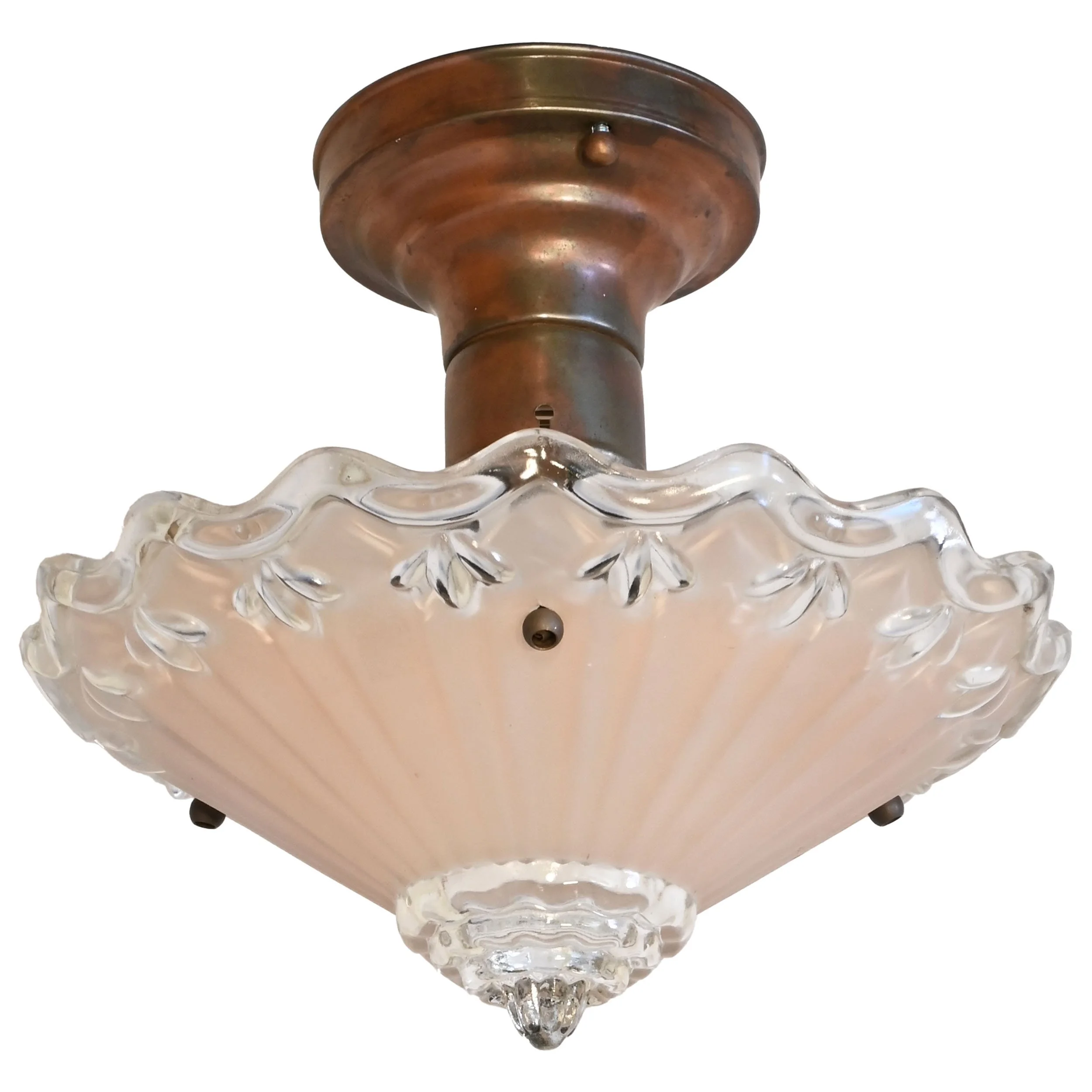27991 copper tone three chain flush with pink and clear shade 2.jpg