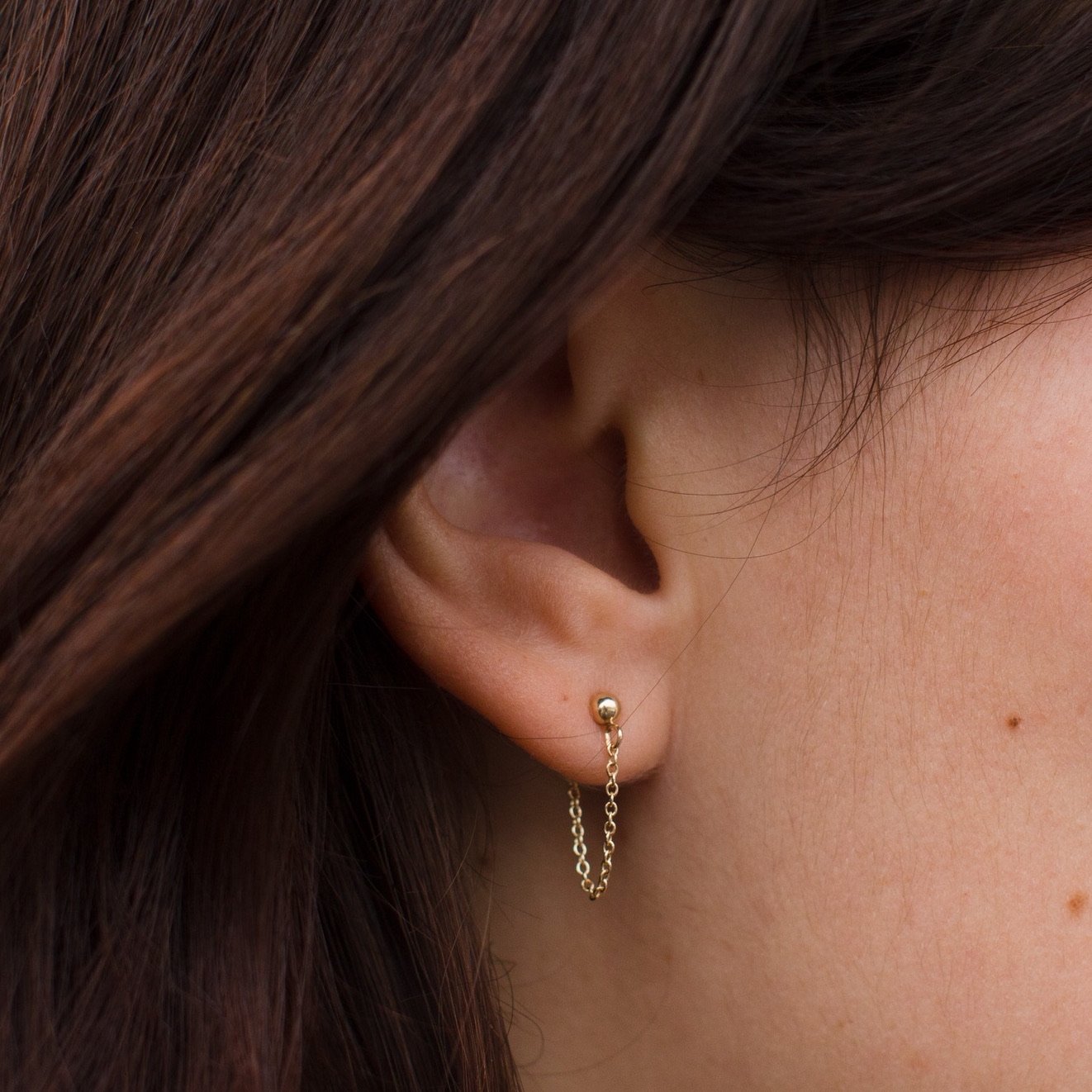 Ball and Chain Earrings — Fuze Jewelry