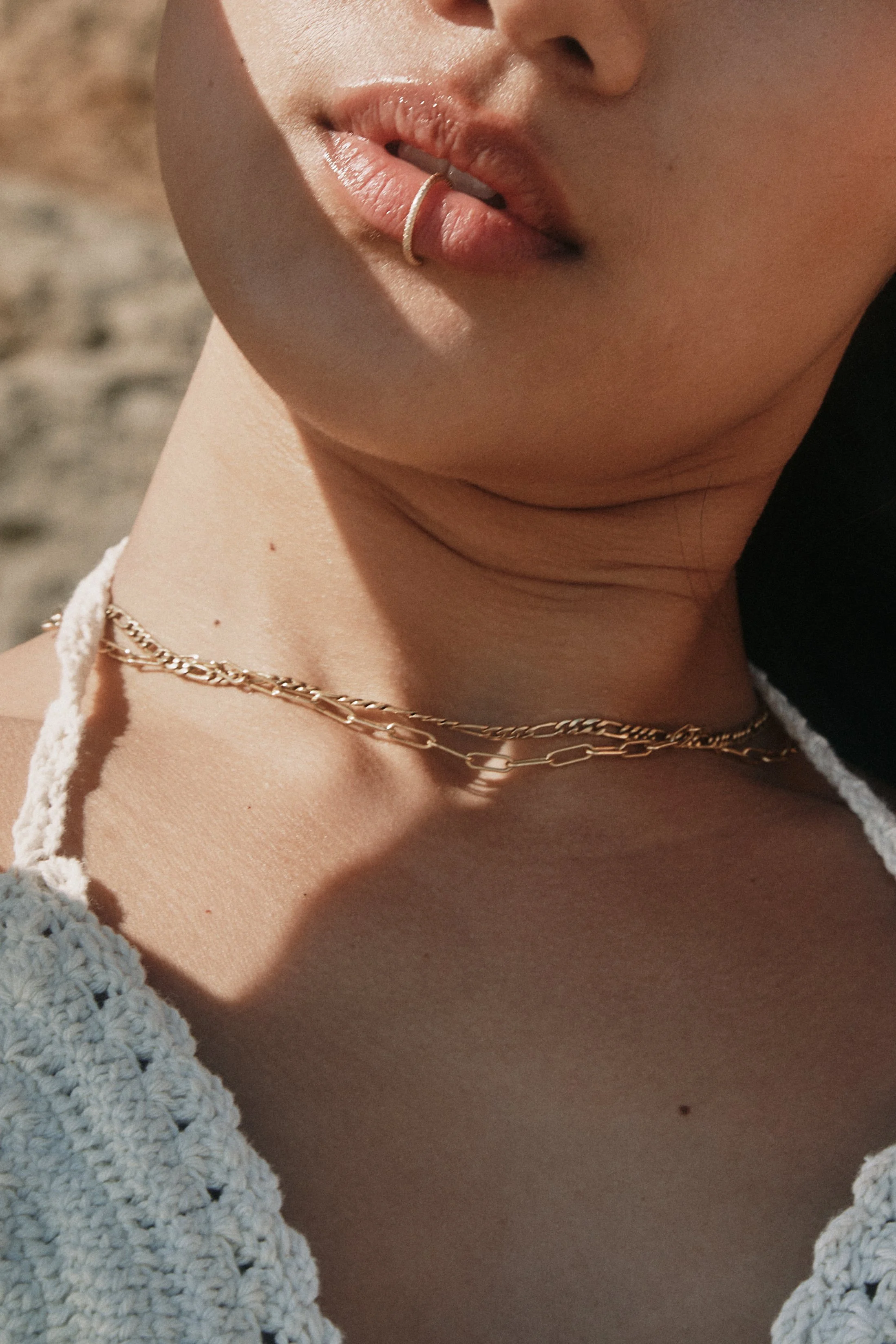 Faux Lip Ring