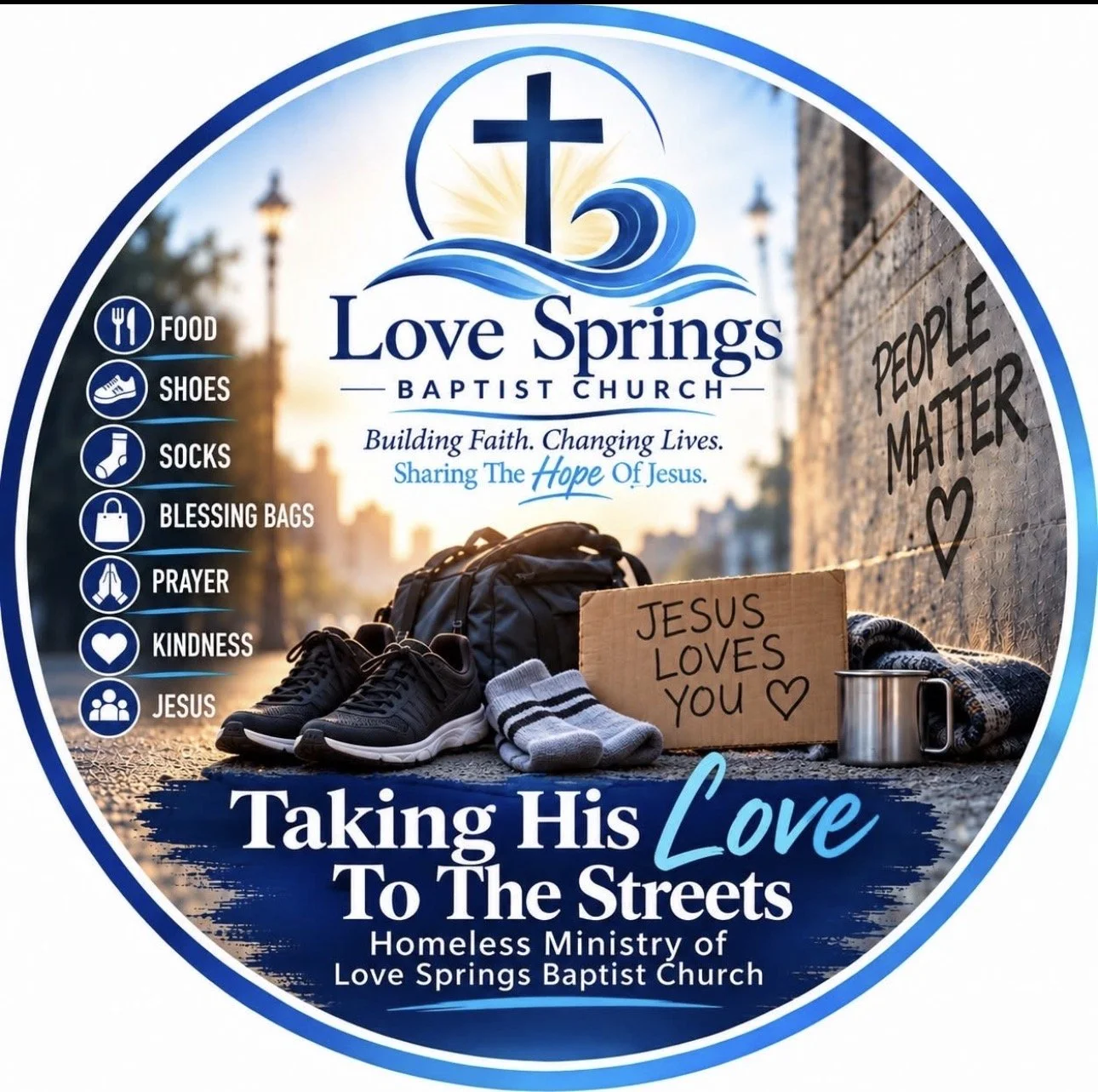 Taking His love to the Streets