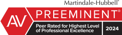 Martindale-Hubbell AV Preeminent badge 2024