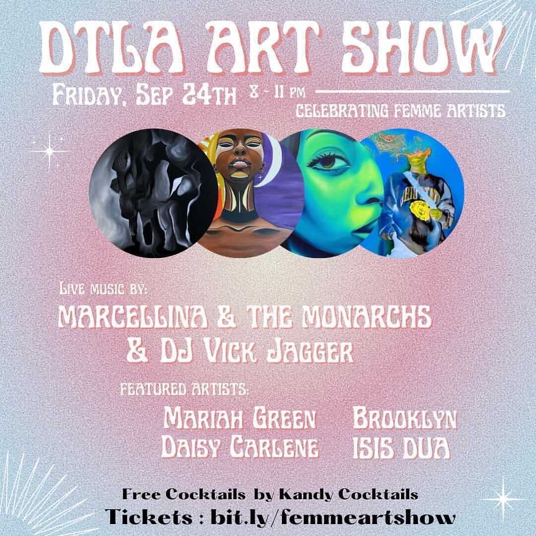 So excited to be apart of this art show of amazing Femme artists! ✨ 

Next Friday, September 24th from 8-11pm! Use the link in my bio to get tickets! 

#dtla #bendixbuilding #artshow #groupshow #femmeartists #laartist #artistsoninstagram