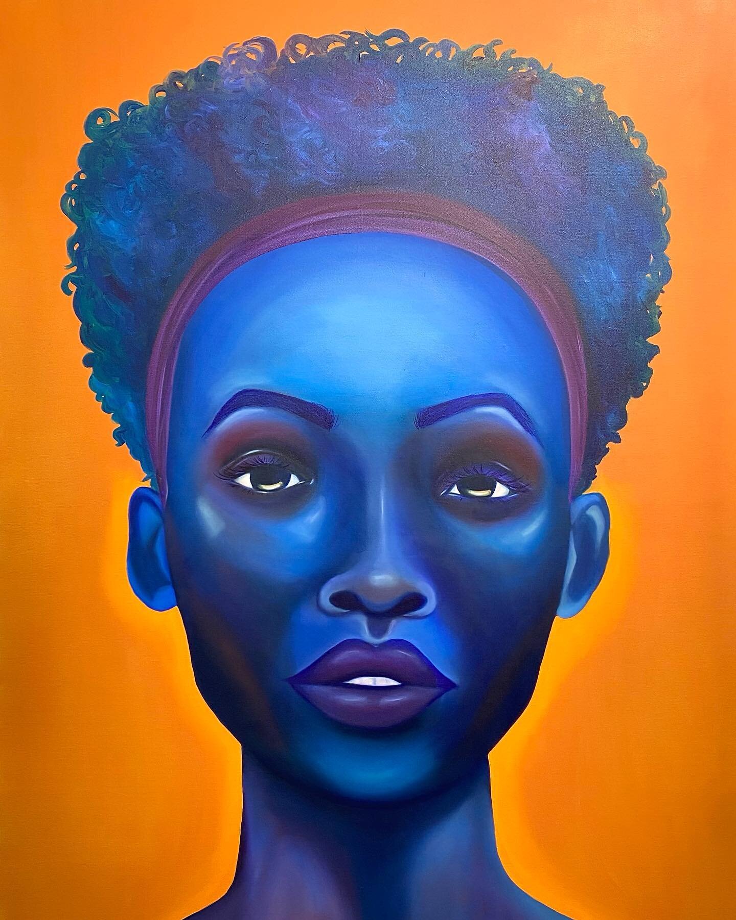 ✨First piece of 2021✨
&ldquo;Indigo&rdquo; 60&rdquo;x48&rdquo; Oil on canvas. 

I really love the blue/orange combo and couldn&rsquo;t help creating another piece using that color palette. 

Be on the look out for my thesis show information in a few 
