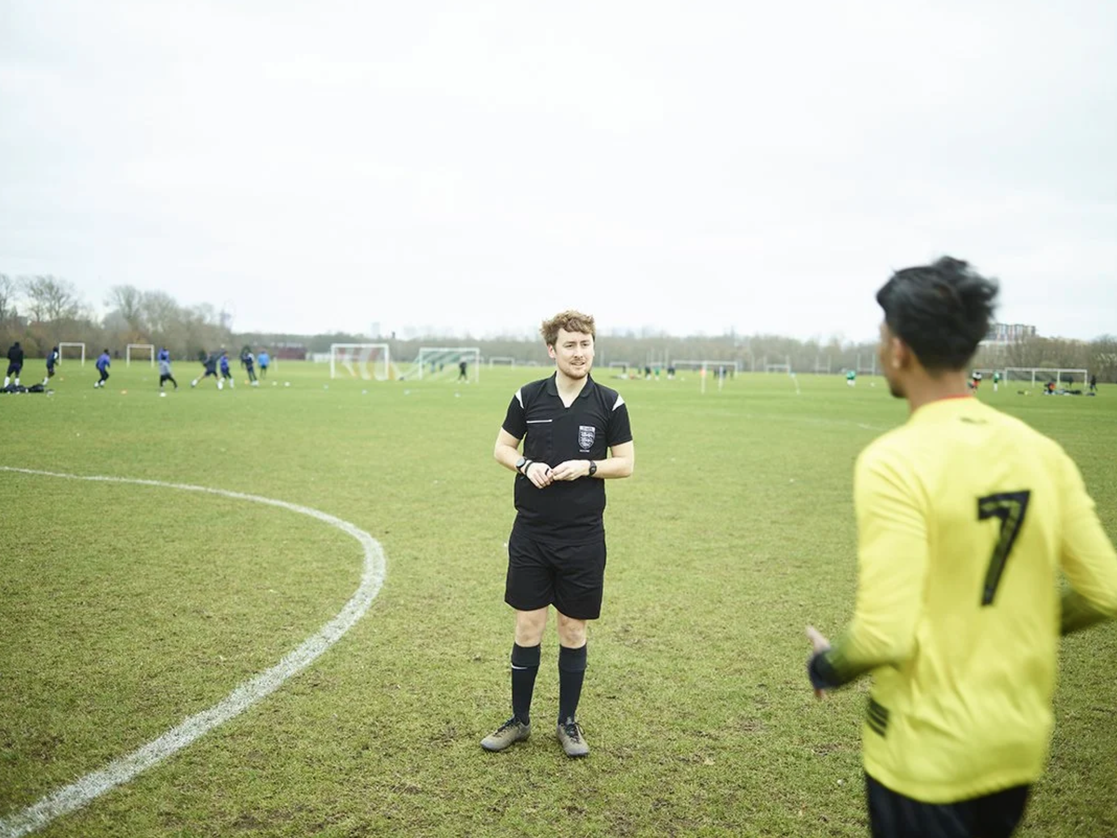 Match Official Adam Taylor, Wojak Sunday v Gorillas, Hackney and Leyton Sunday Football League - Division 3. Hackney Marches Centre S16