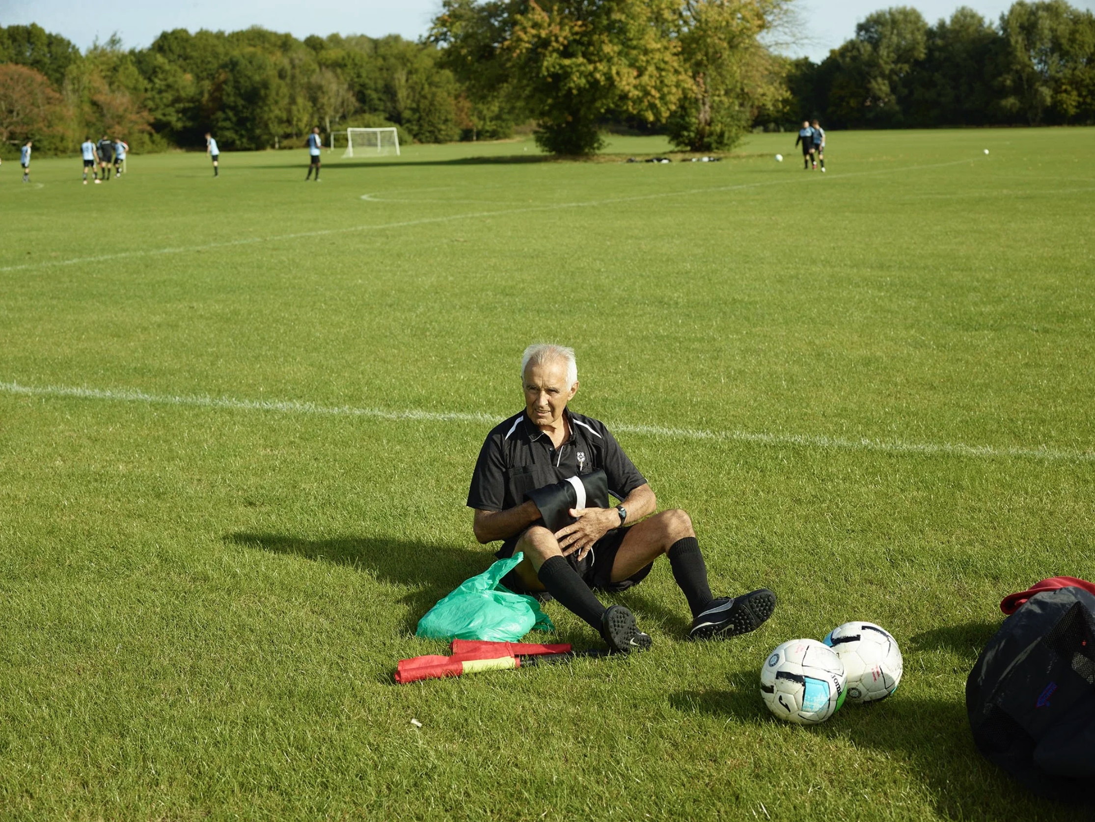 Match Official Norman Wood, Westmead FC Sunday v Ferndale Rodbourne FC Mens, Swindon Sunday Football League Div 3. Venue: Mannington Recreation Ground, Pitch 2