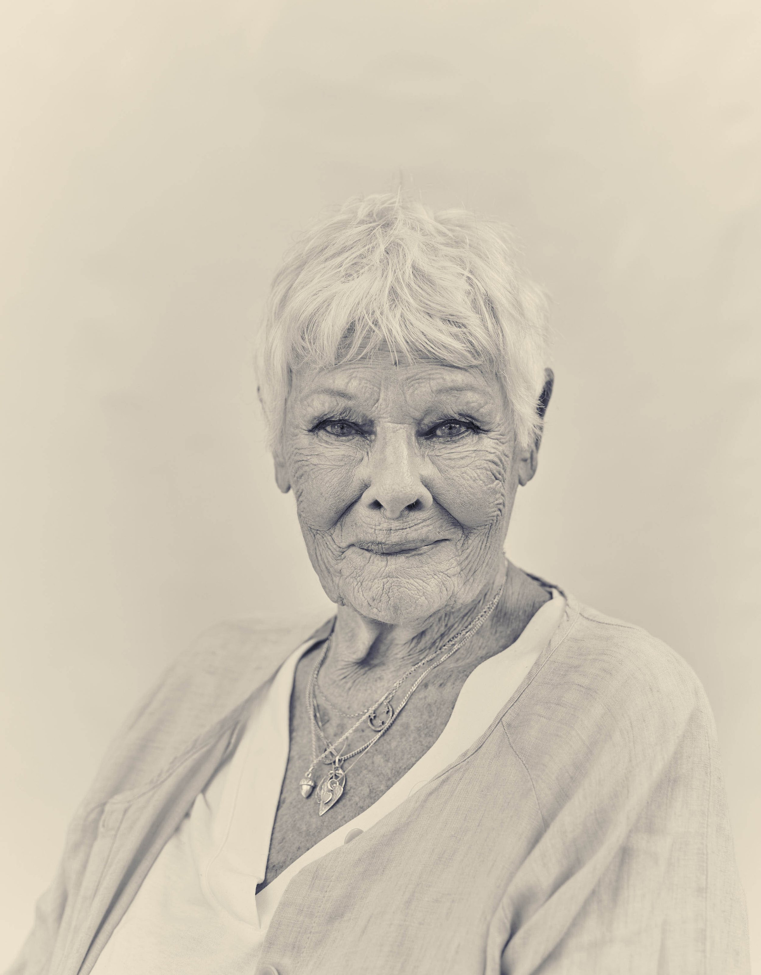 Dame Judi Dench at home in Surrey