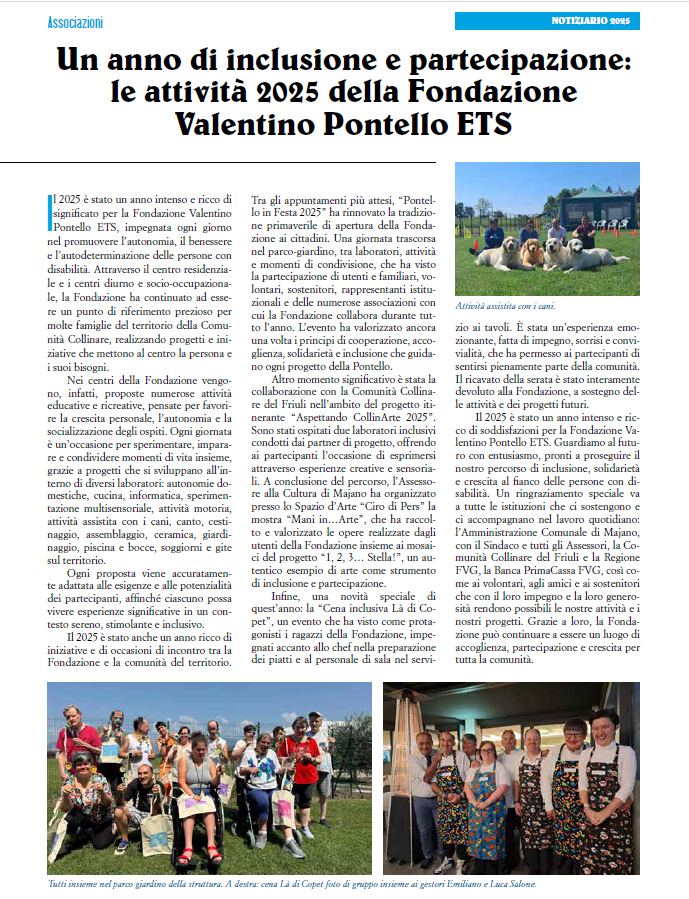Articolo Majano Informa 2025