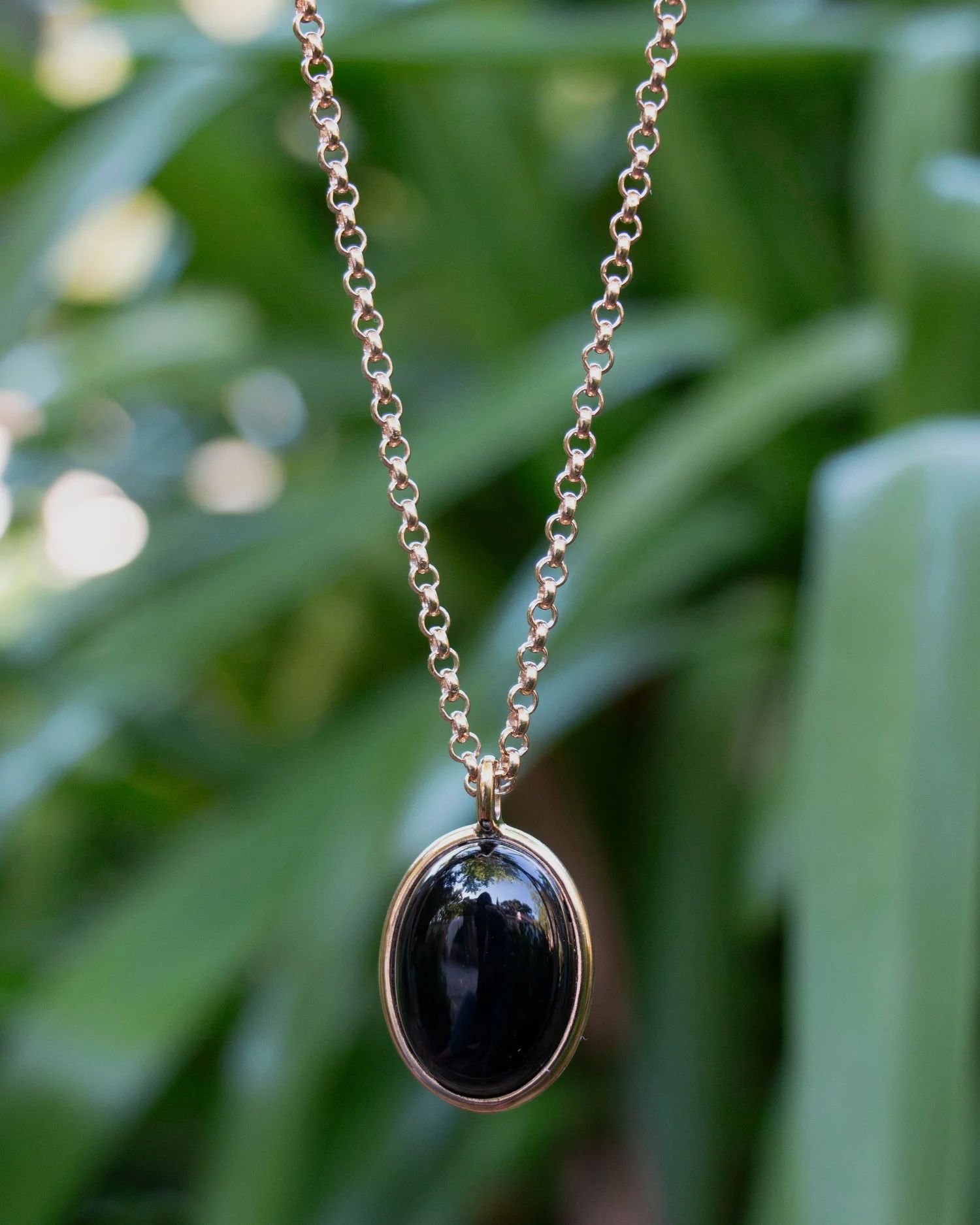 Collier - Agate vert d'eau - LNK