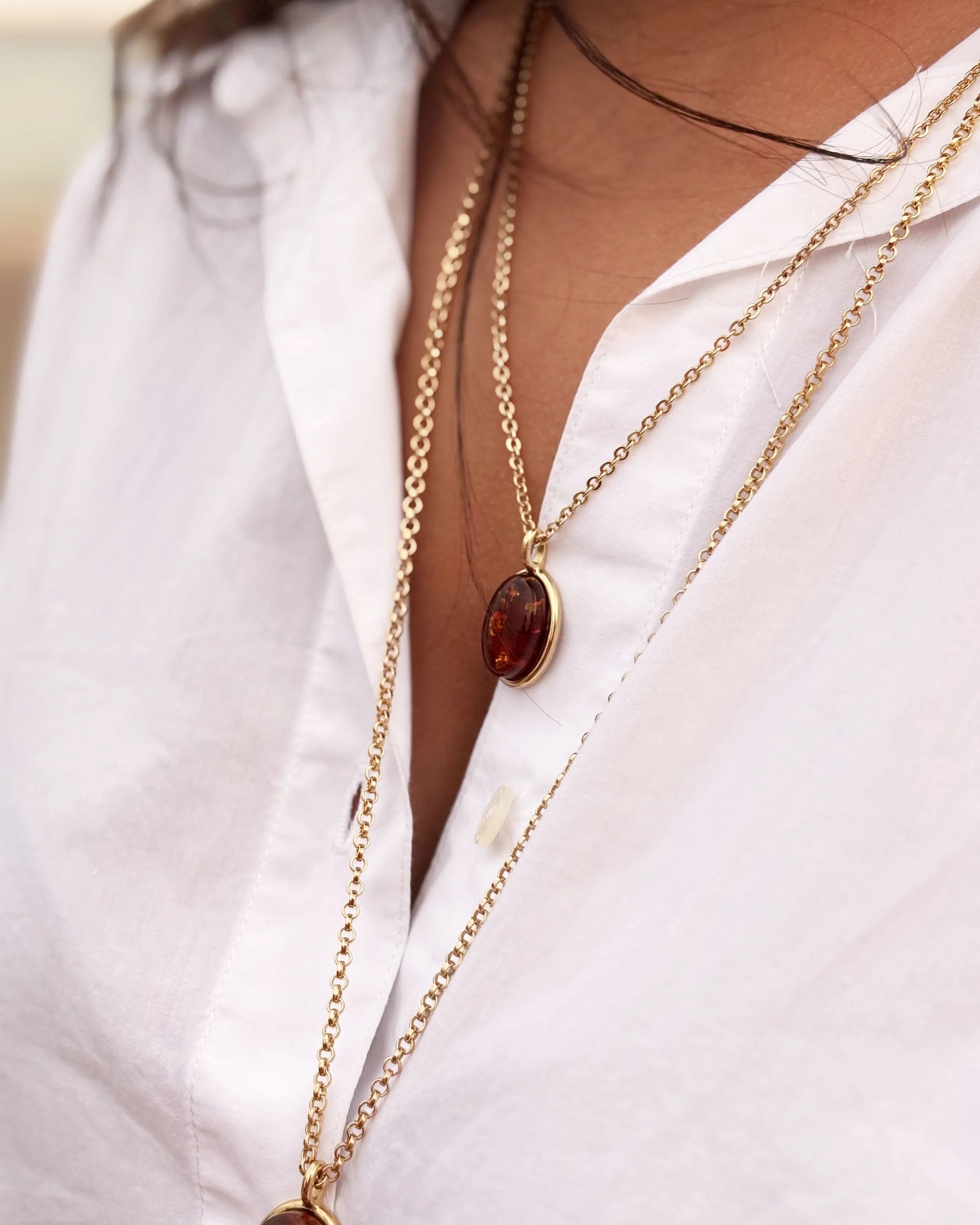 Collier Alexandrie petit modèle en ambre