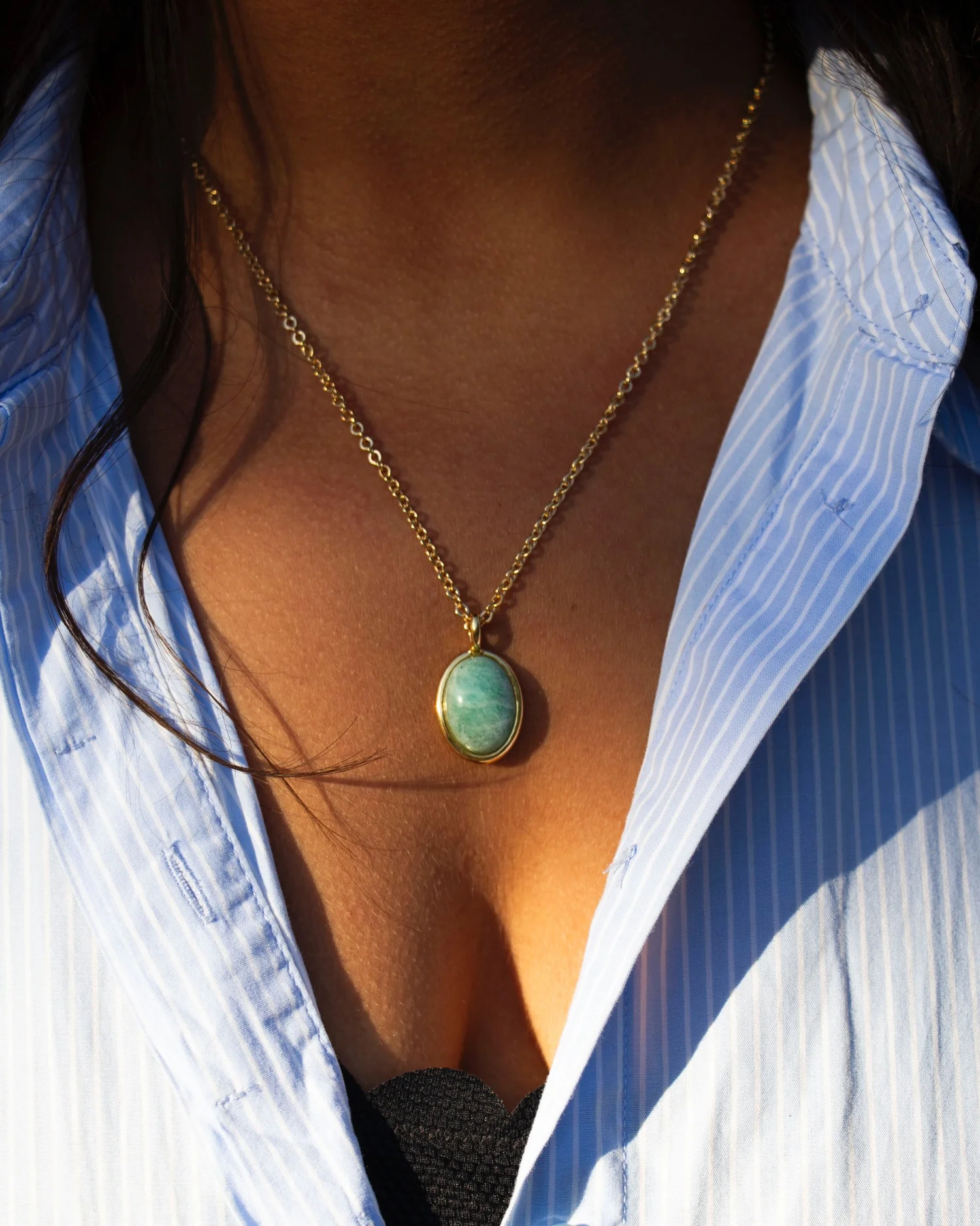 Pendentif Amazonite │ Protection, Anti-Stress et Communication