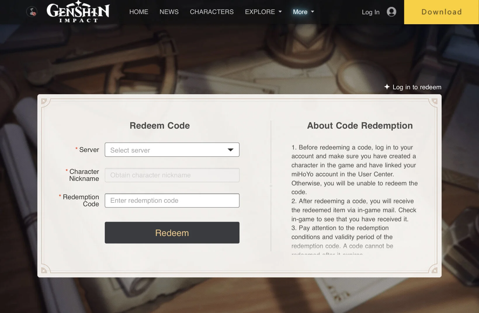 Genshin Impact Version 2.0 Livestream Redeemable Codes July 2021 — 100