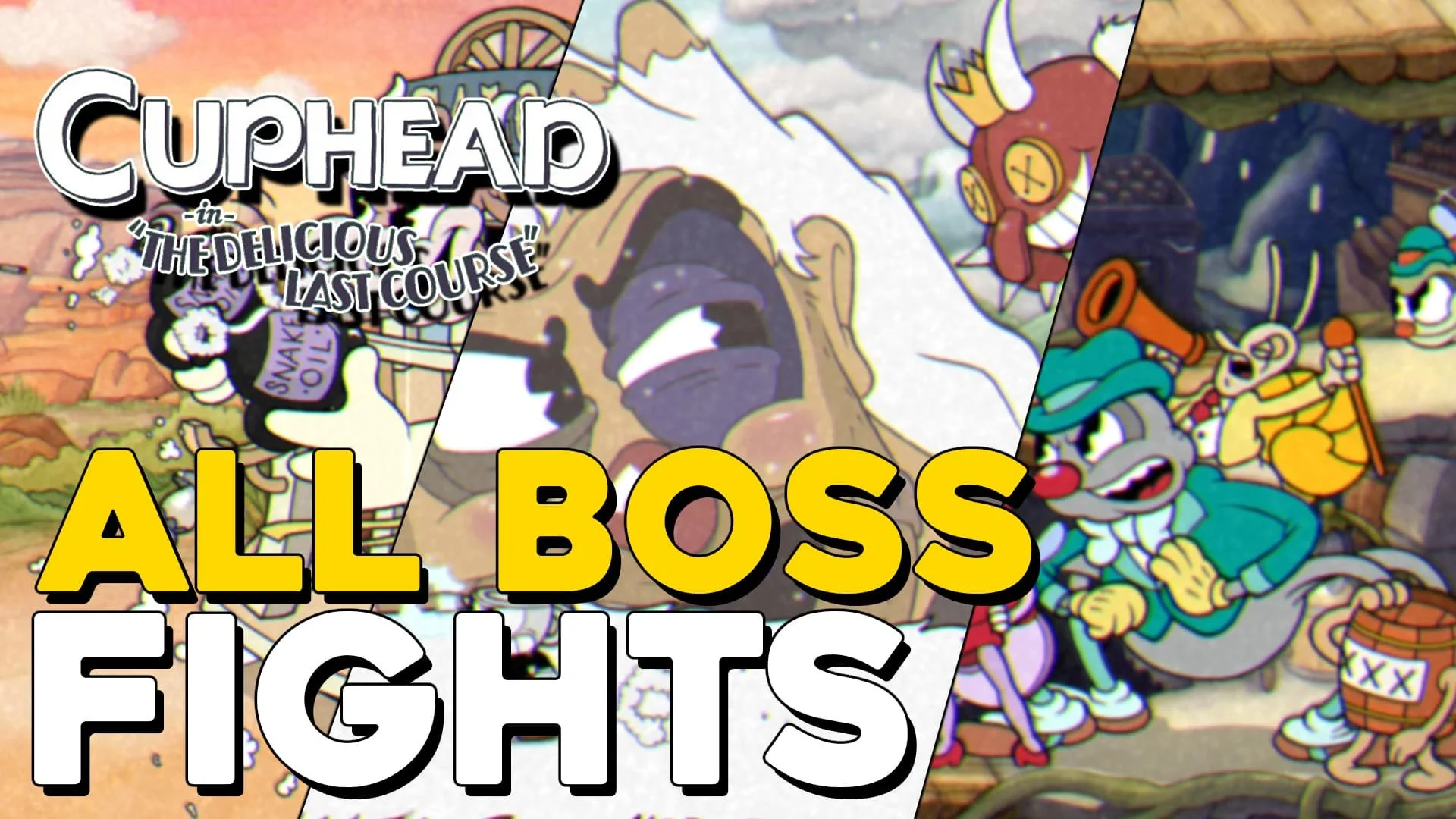 Cuphead: The Delicious Last Course DLC All Boss Fights
