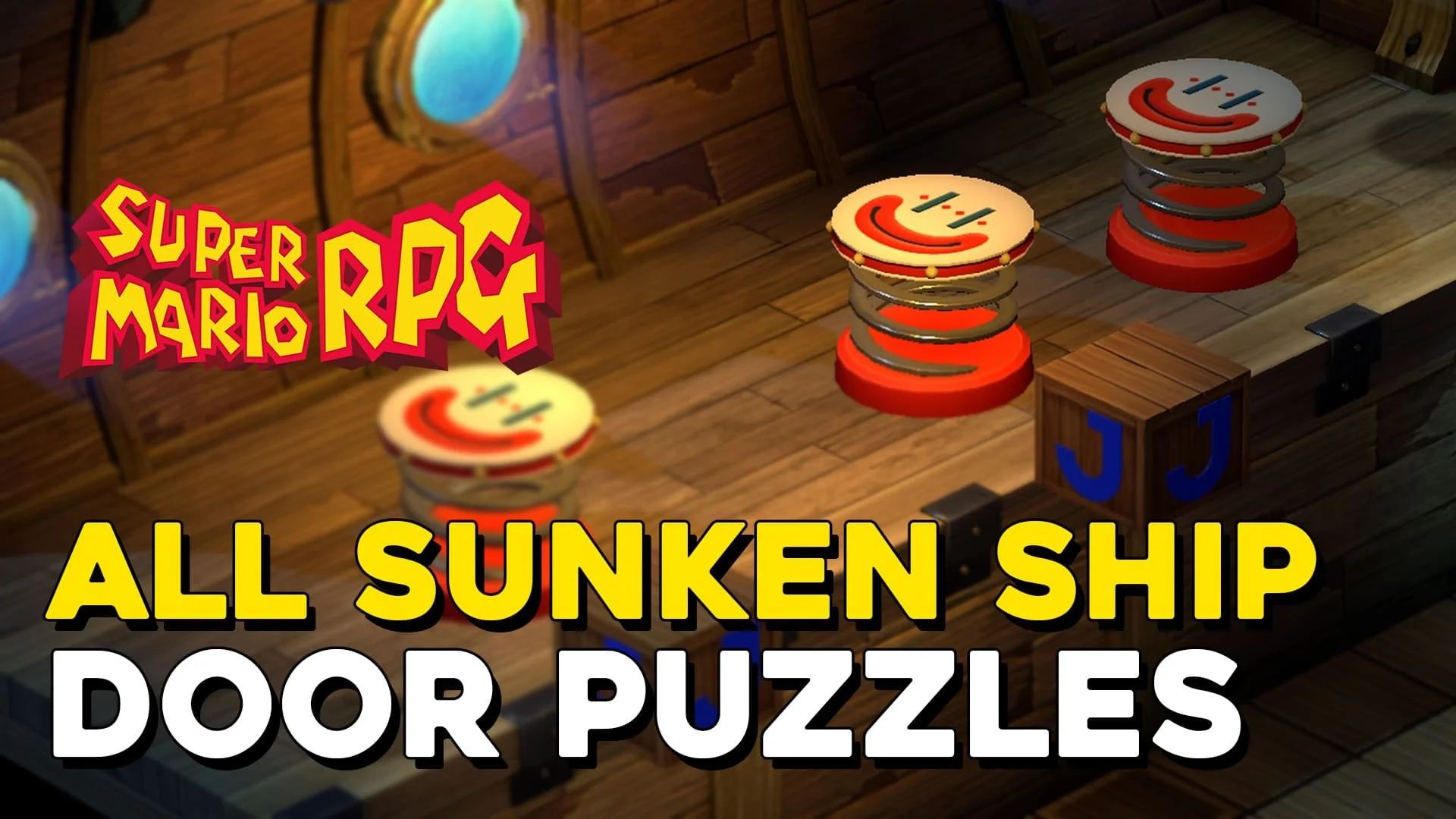 Super Mario RPG Remake Sunken Ship All Door Puzzle Solutions