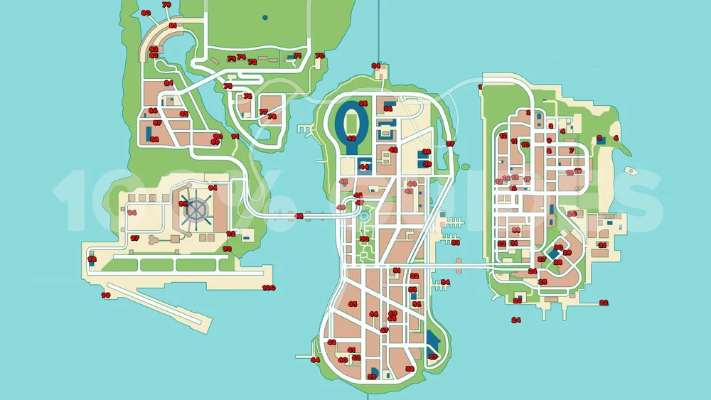 Gta 3 Map With Locations Grand Theft Auto 3 Definitive Edition All 100 Hidden Package Locations (Gta  Trilogy Remastered) — 100% Guides