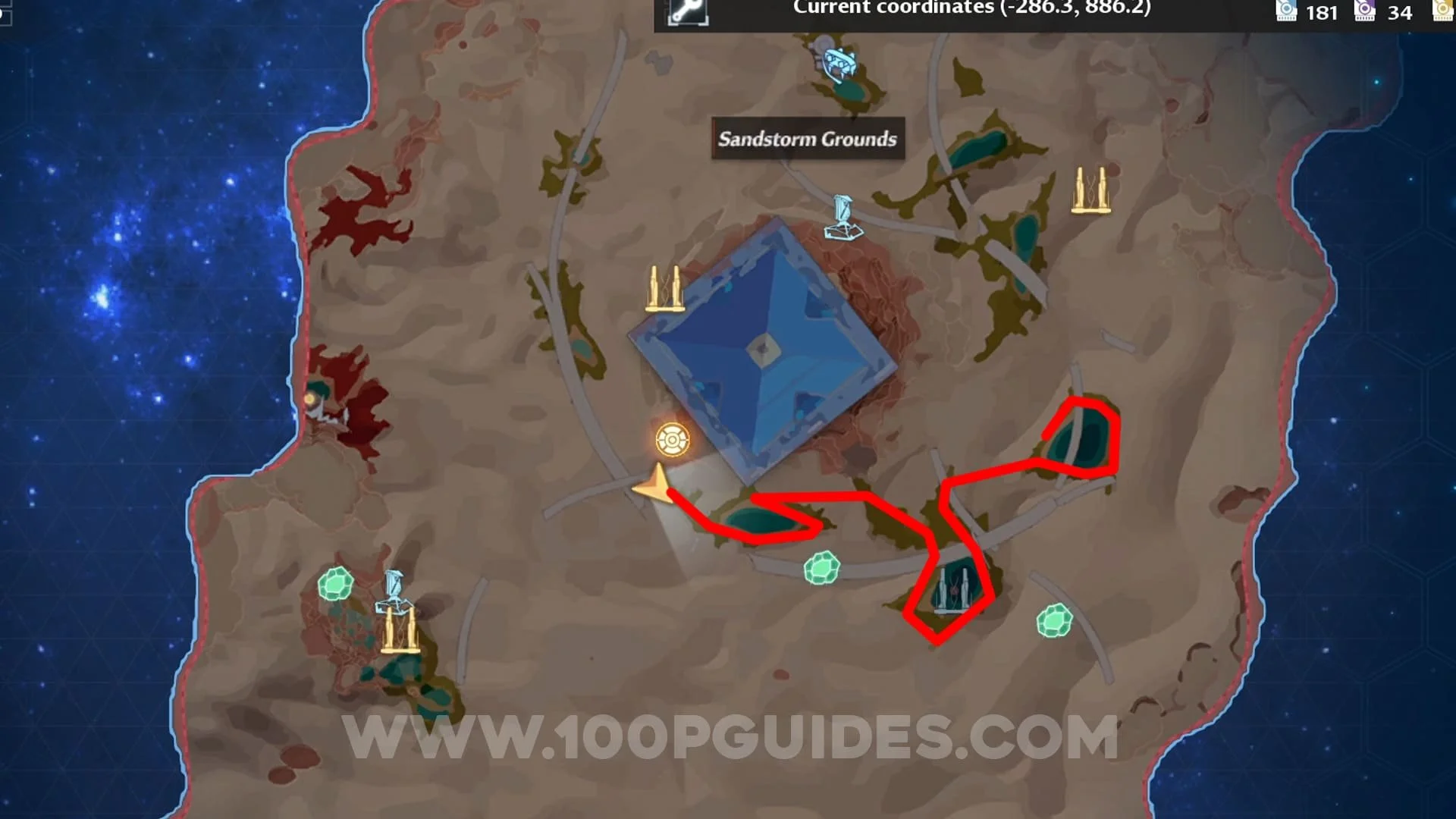 Tower Of Fantasy Desert Melon Farming Route — 100 Guides