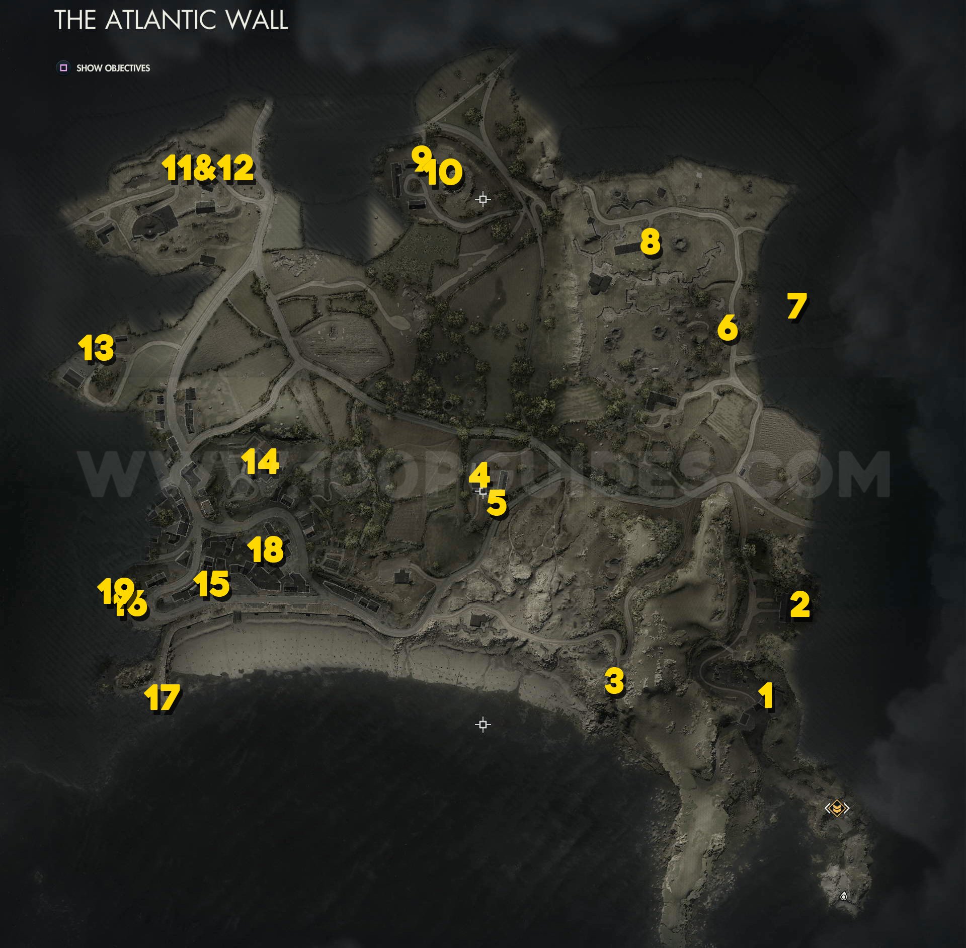 Sniper Elite 5 Mission 5 Sammelobjekte Sniper Elite 5 The Atlantic Wall (Mission 1) All Collectible Locations