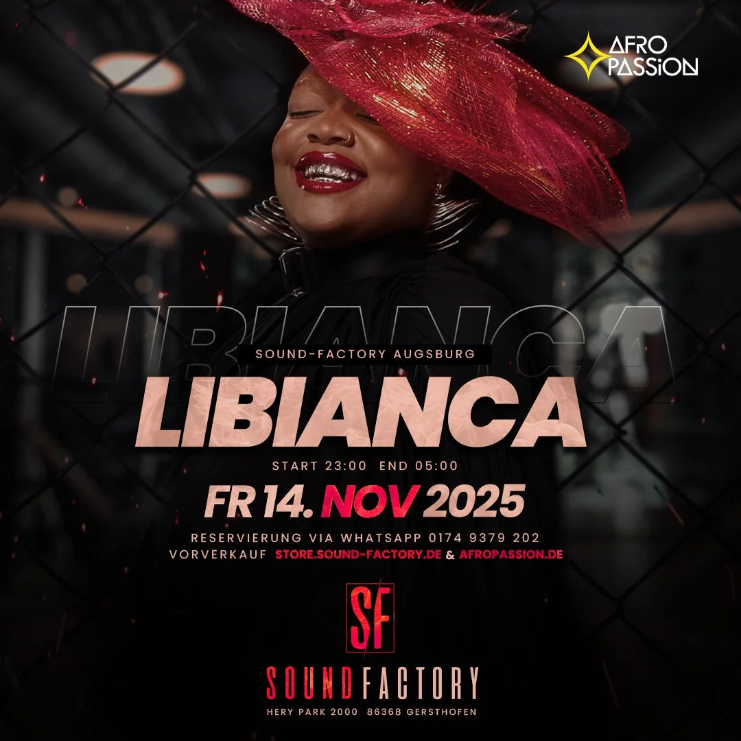 LIBIANCA - *AFROBEATS *R&amp;B * AFRO SOUL - SUPER STAR from America performing live in Augsburg, Sound-Factory