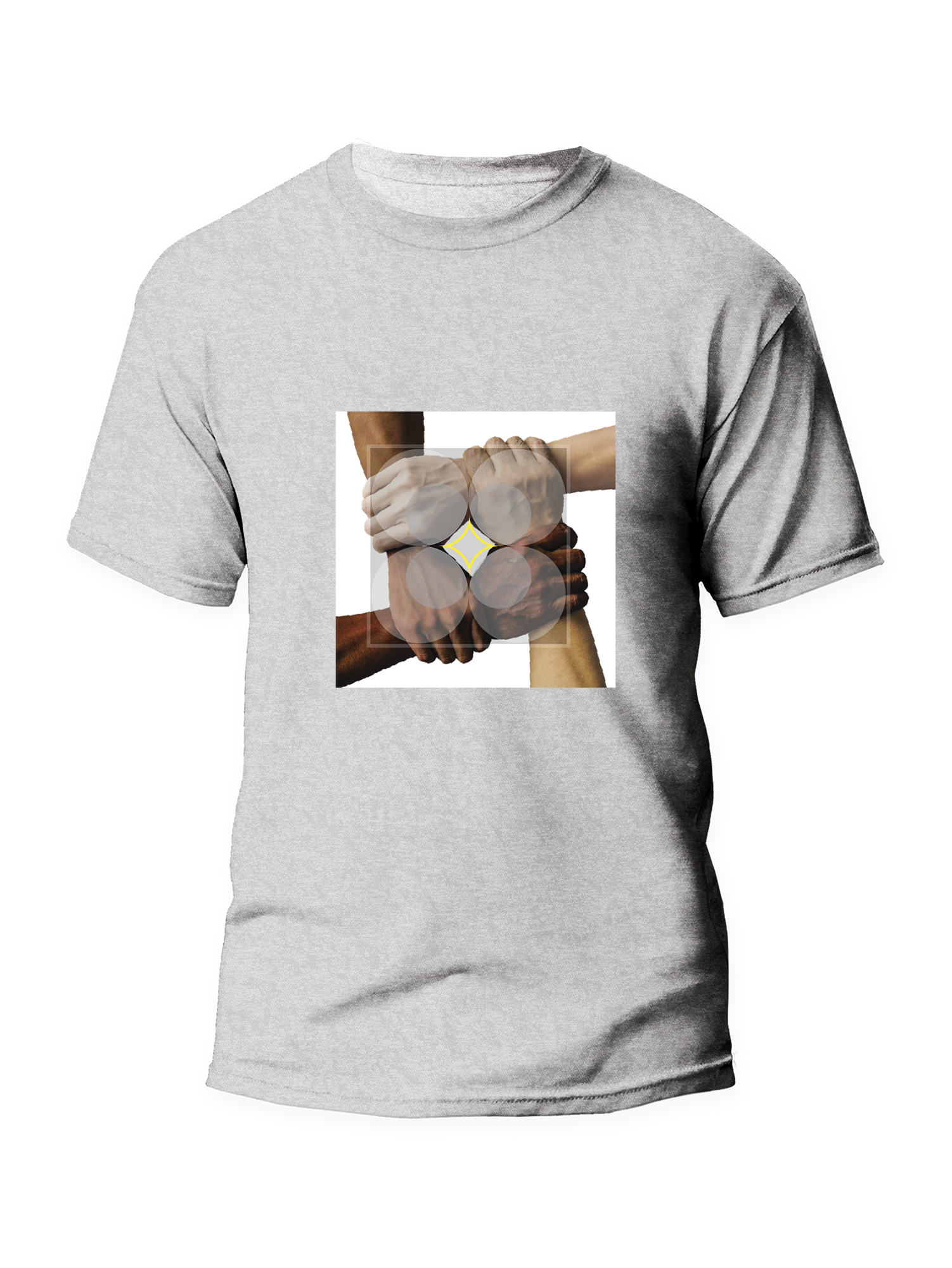 Human Classic Grey Tshirt Front-2.png
