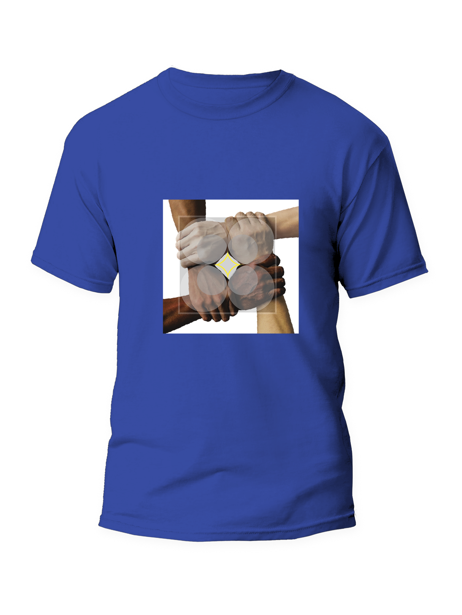 Human Classic Blue Tshirt Front-2.png