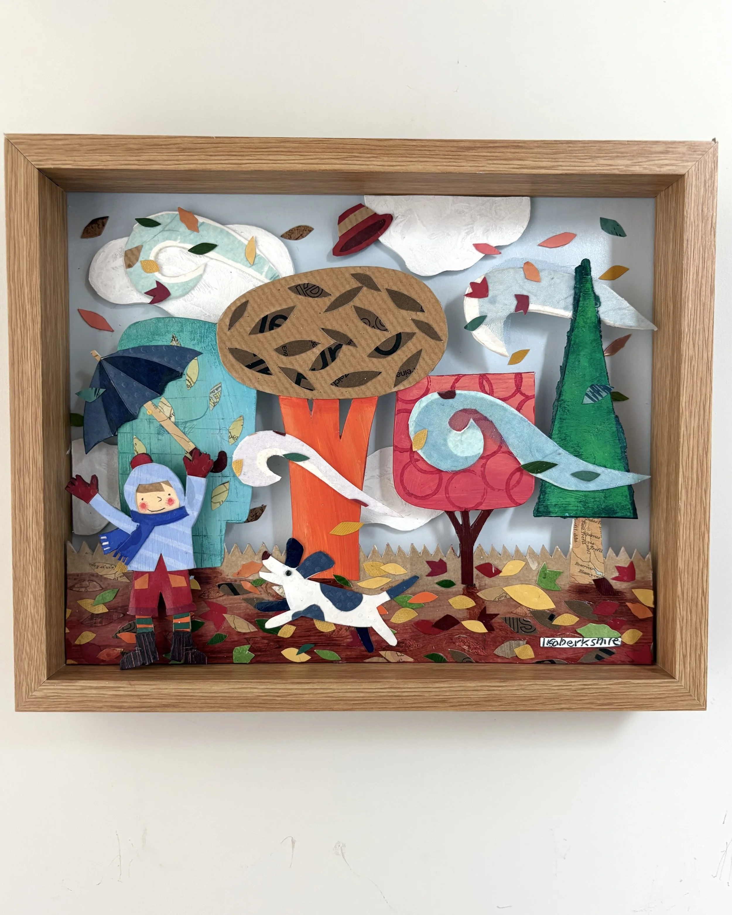 3-D relief collage diorama
