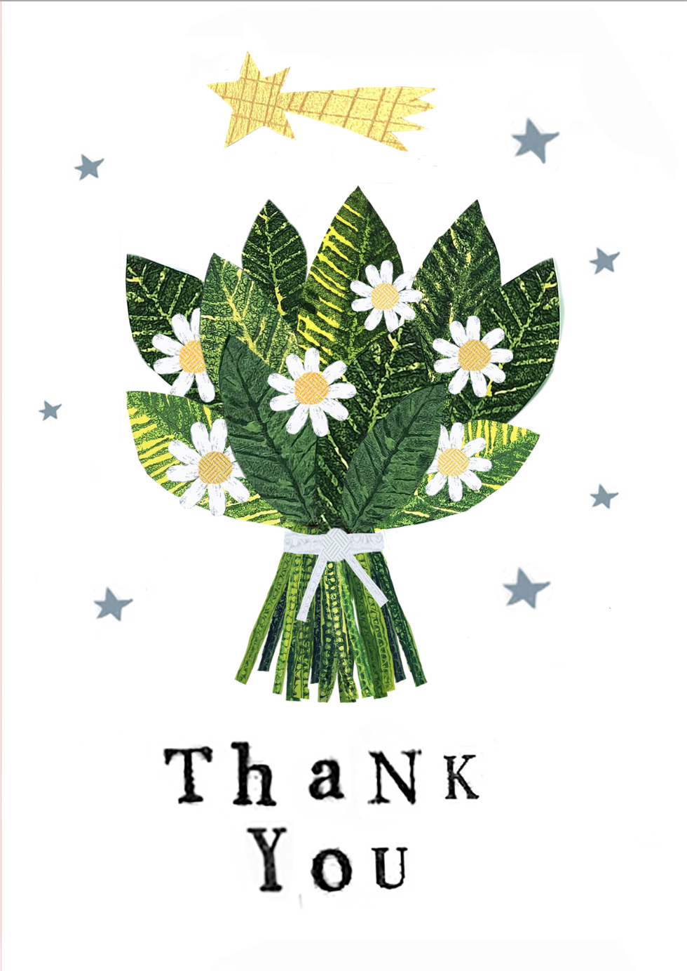 Thank You Daisy Bouquet A6 Card