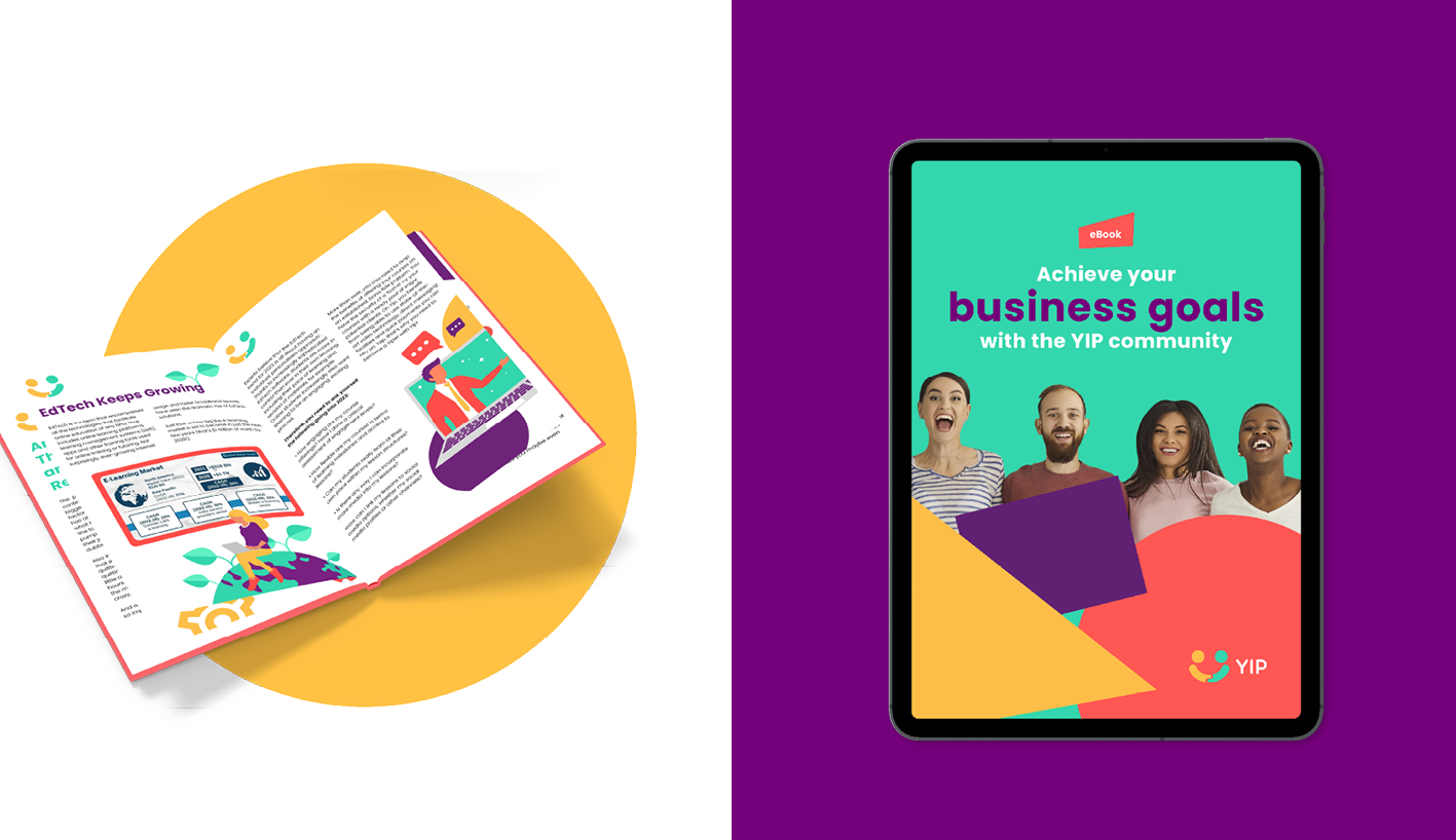Original YIP business learning publication and digital cover