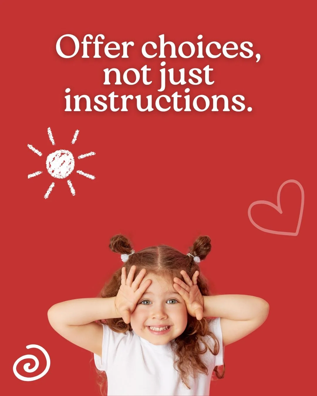 Offering choices not just instructions empowers little ones, builds confidence and encourages independence. 

Whether it&rsquo;s choosing between two snacks or picking a story before bed, giving children a voice helps them feel respected and in contr