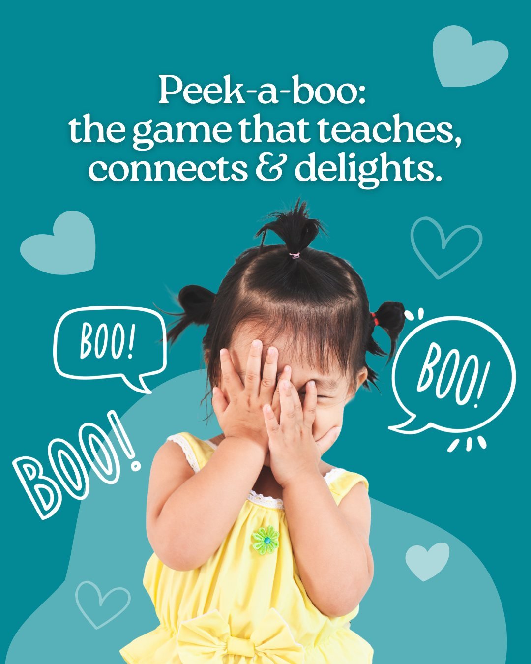 Activities like peek-a-boo support early brain development by strengthening memory, attention, and communication. When your child anticipates your face reappearing, they&rsquo;re learning that even when things go away, they can come back a key skill 