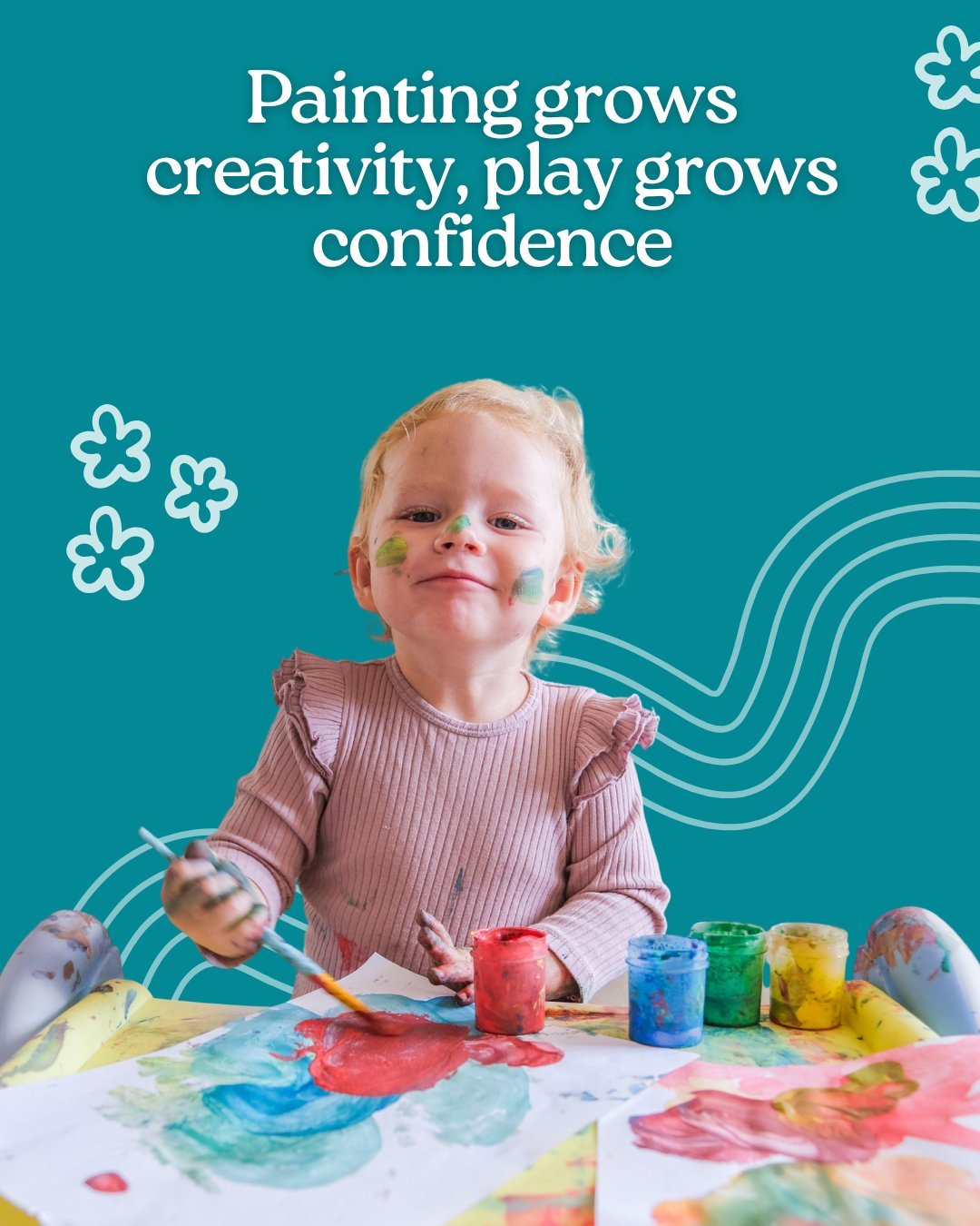 Creative activities and open-ended play are two of the most powerful learning tools we can offer children. Painting helps them practice precision, express their thoughts and develop essential cognitive and motor skills. 

Play gives them a chance to 