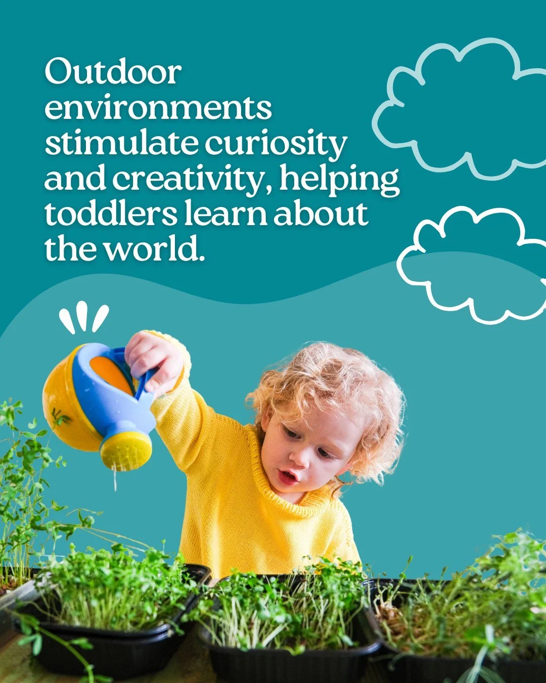 Parent Tip: Let toddlers take safe outdoor risks.

Climbing, balancing and exploring challenges their bodies and minds, helping them build resilience, confidence and independence through hands-on learning.