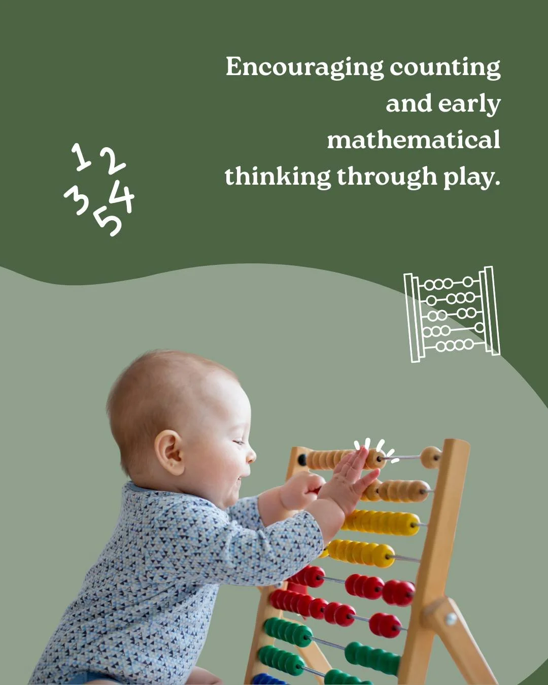 Simple, hands-on play helps children build early number sense, learning to count, recognise patterns, compare quantities and understand how numbers work in the world around them.

When learning feels like play, confidence with maths starts early and 