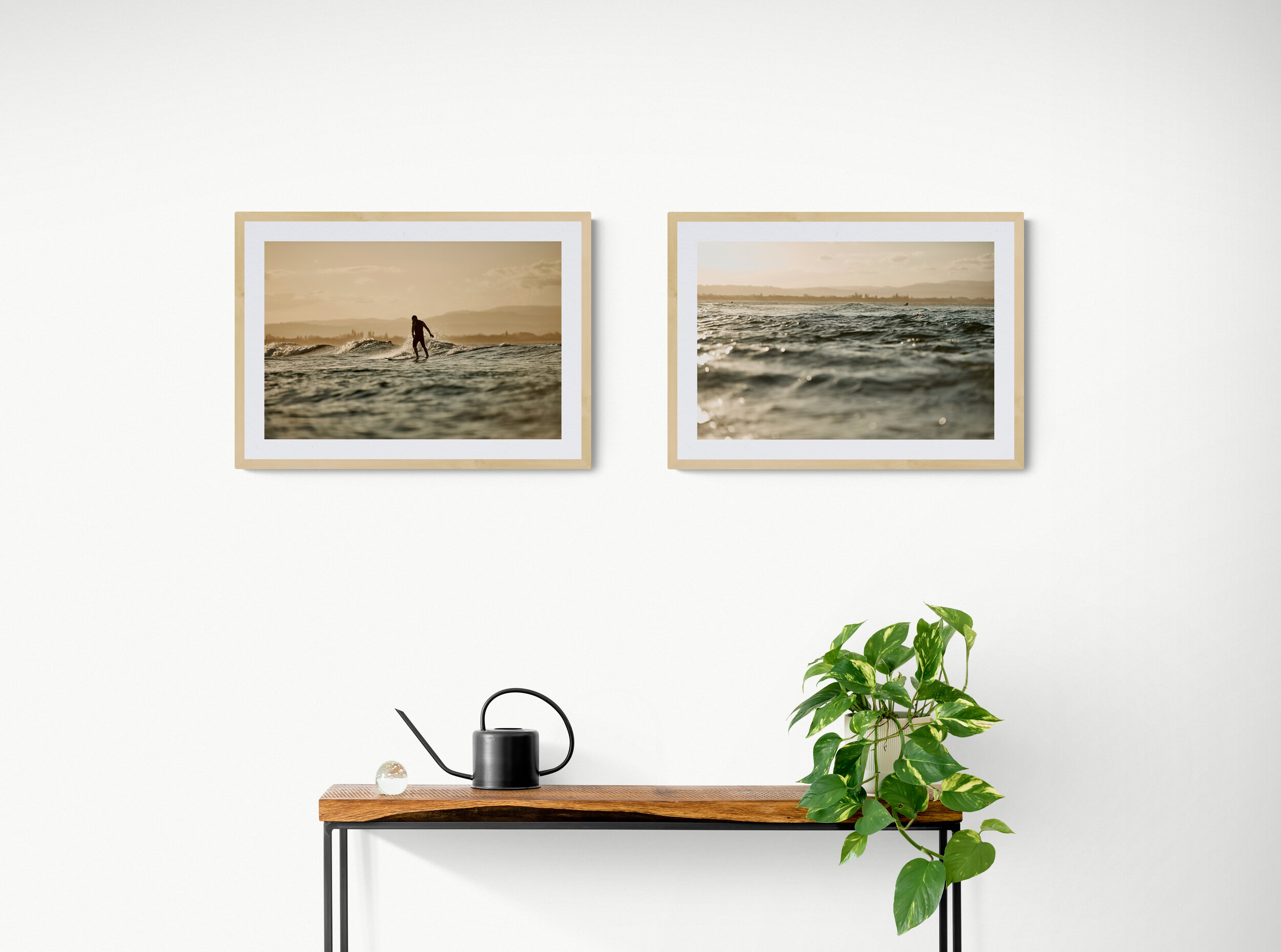 Wooden_console_table_with_plant_and_watering_can.jpg